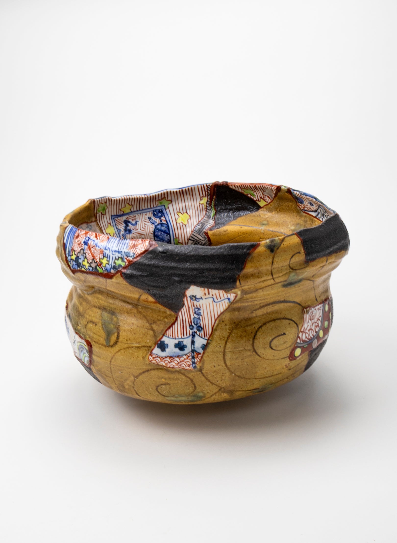 Yobitsugi Style Large Tea Bowl