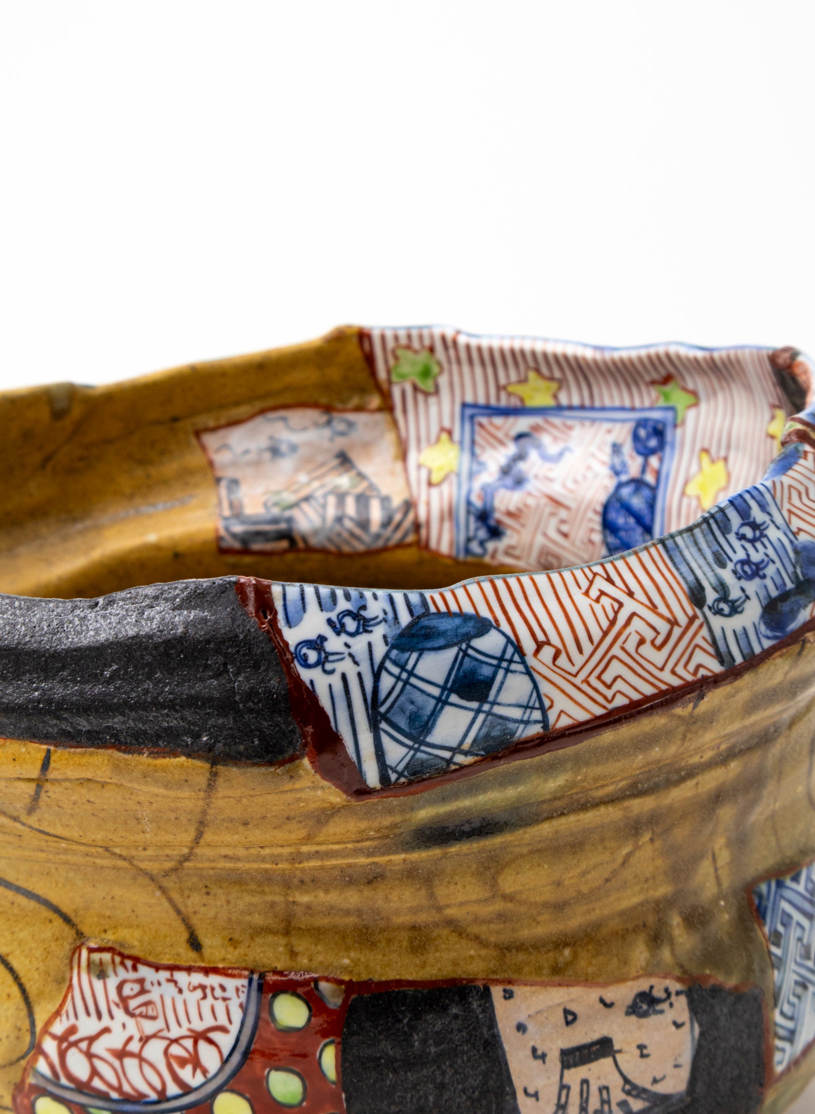 Yobitsugi Style Large Tea Bowl