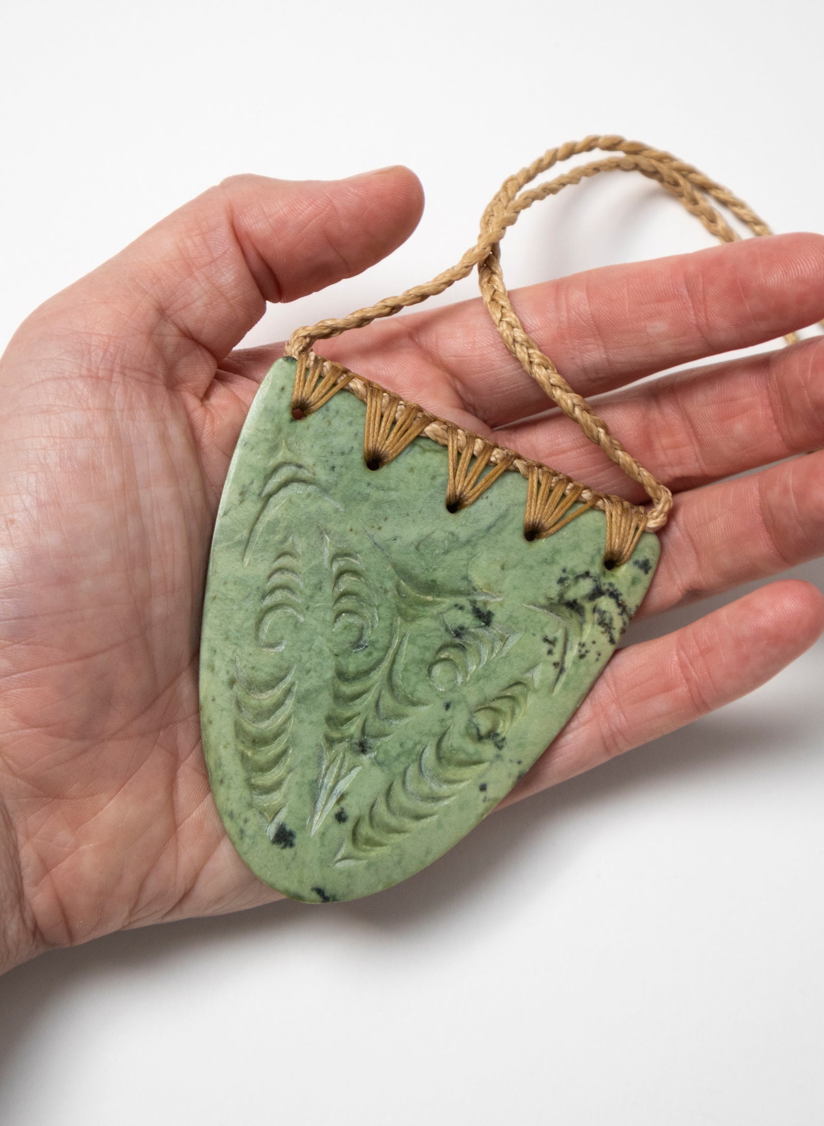 Bound Pounamu Breast Plate with Whakarei