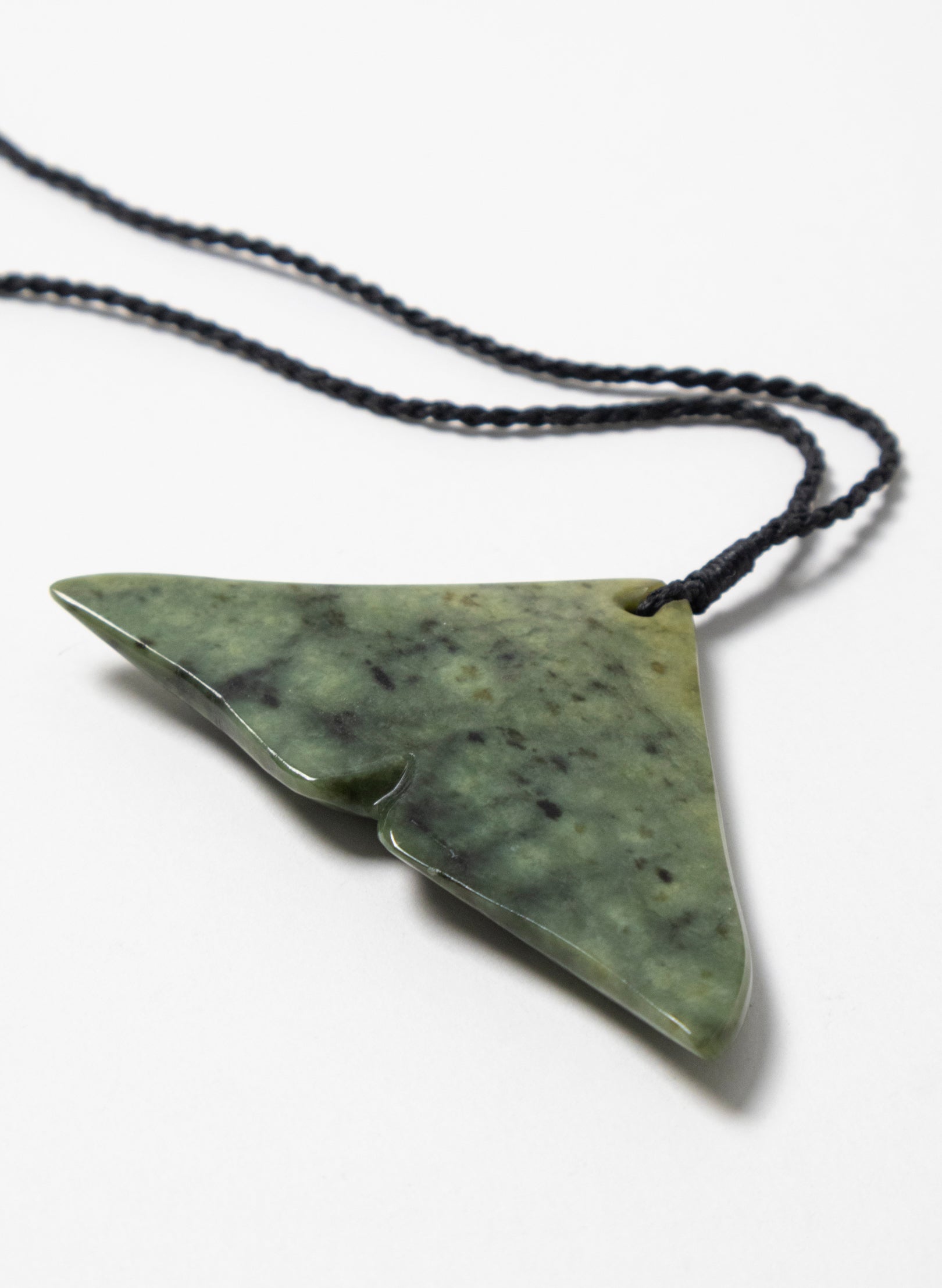 Pounamu Whale Tail Pendant