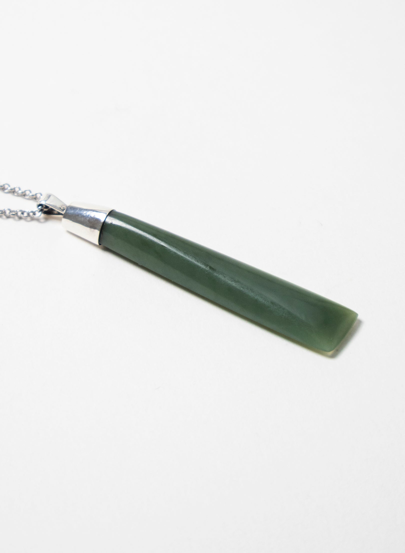 Pounamu Hei Toki on a Silver Chain