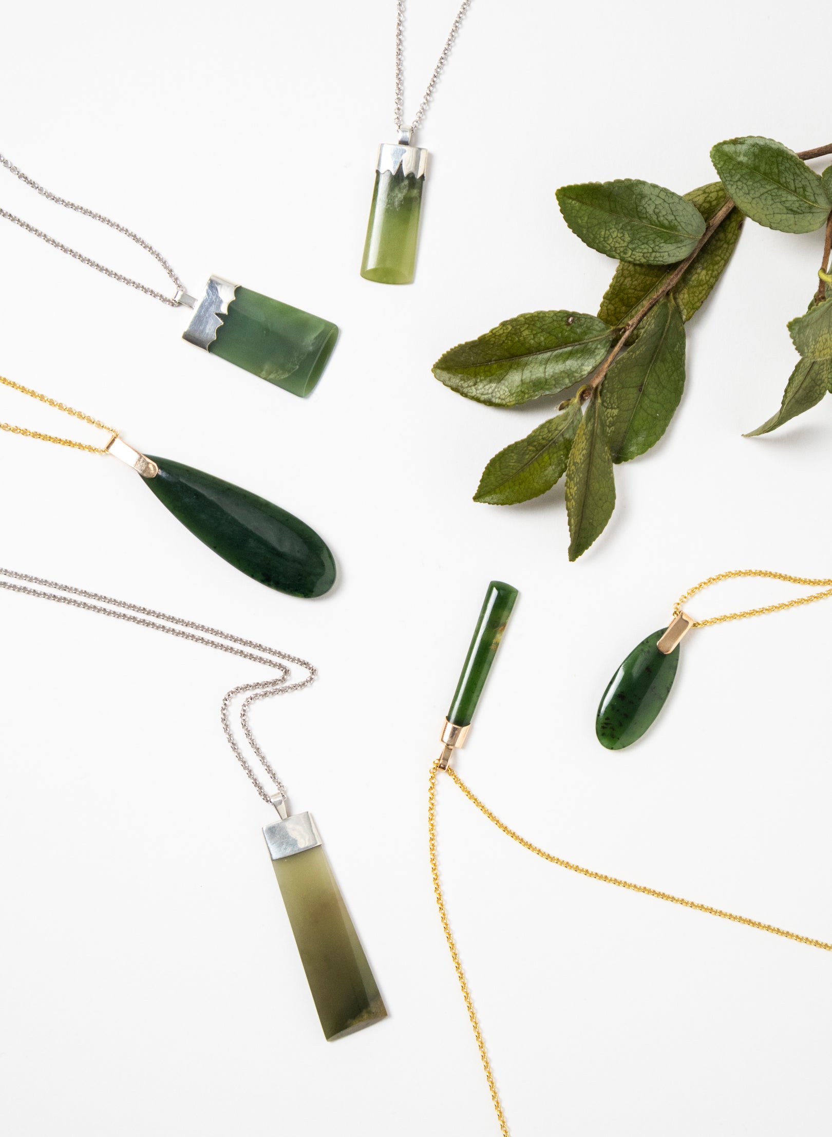 Pounamu Roimata on a Gold Chain