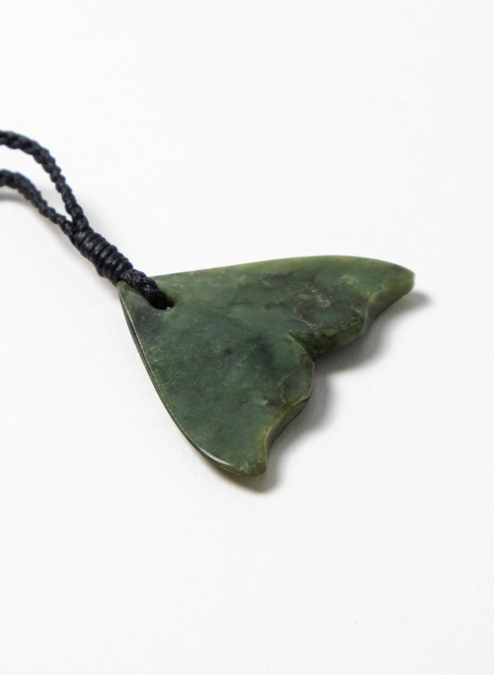 Small Pounamu Whale Tail Pendant