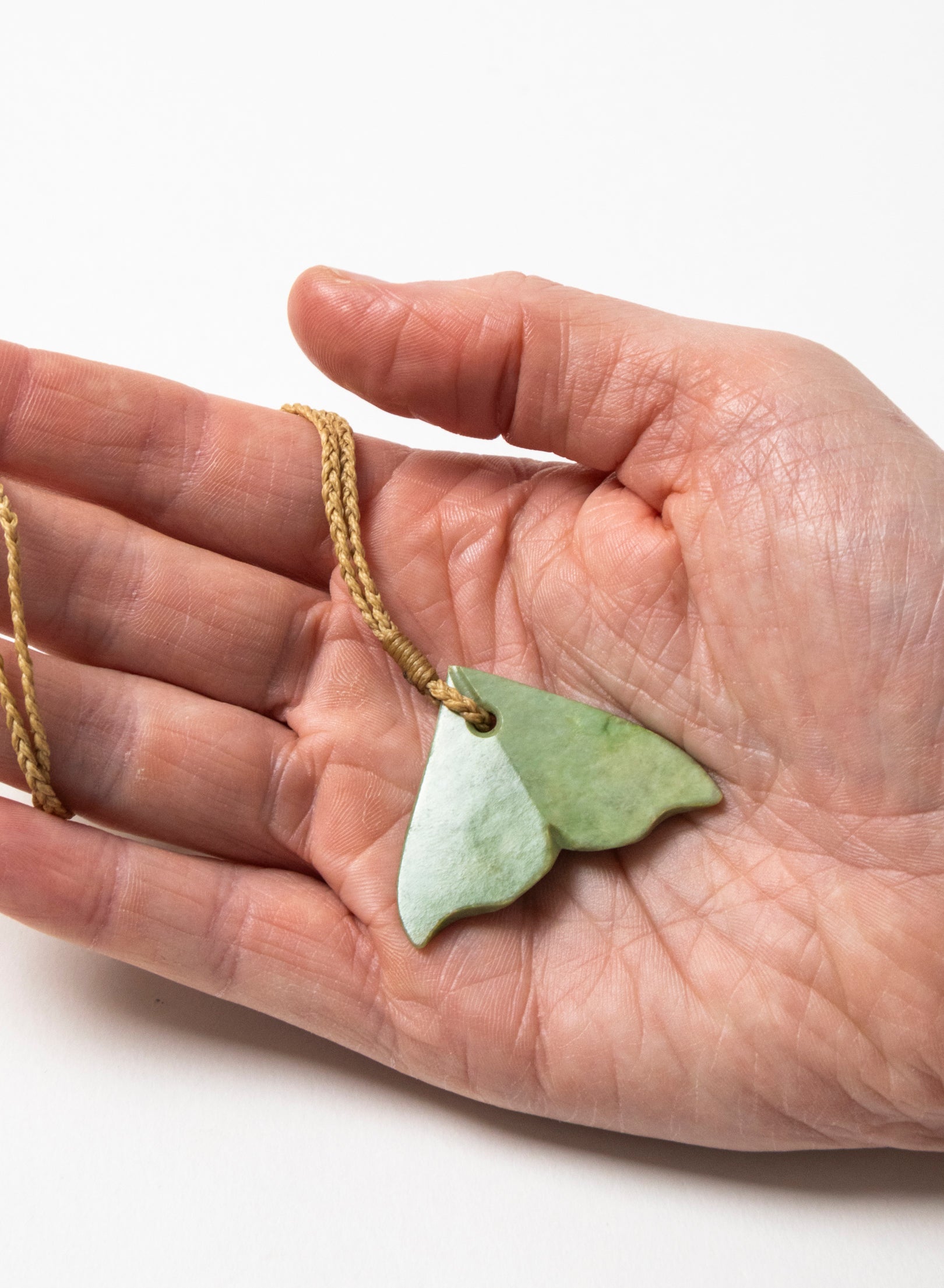 Small Pounamu Whale Tail Pendant
