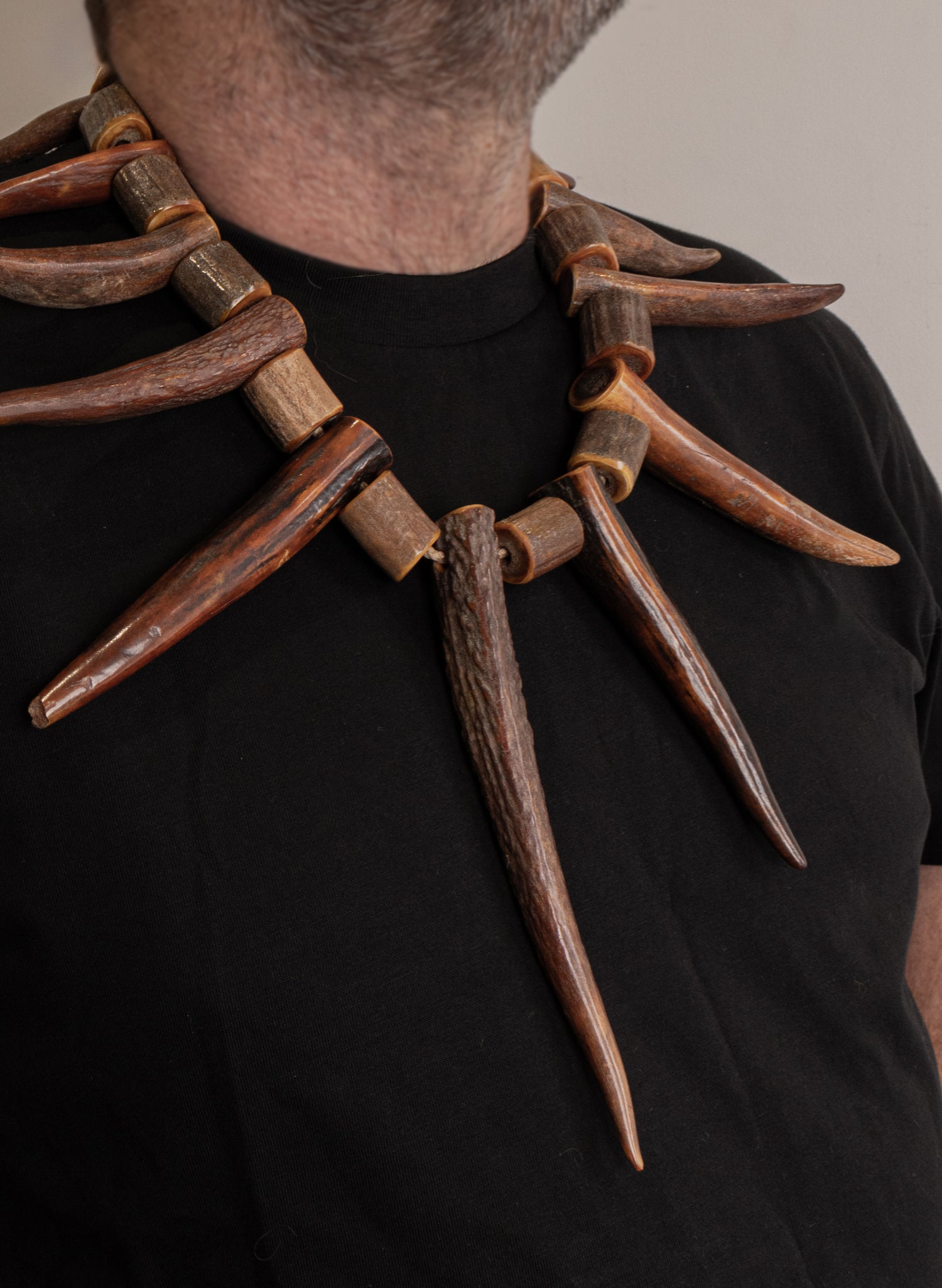 Mau Kaki Deer Antler Necklace