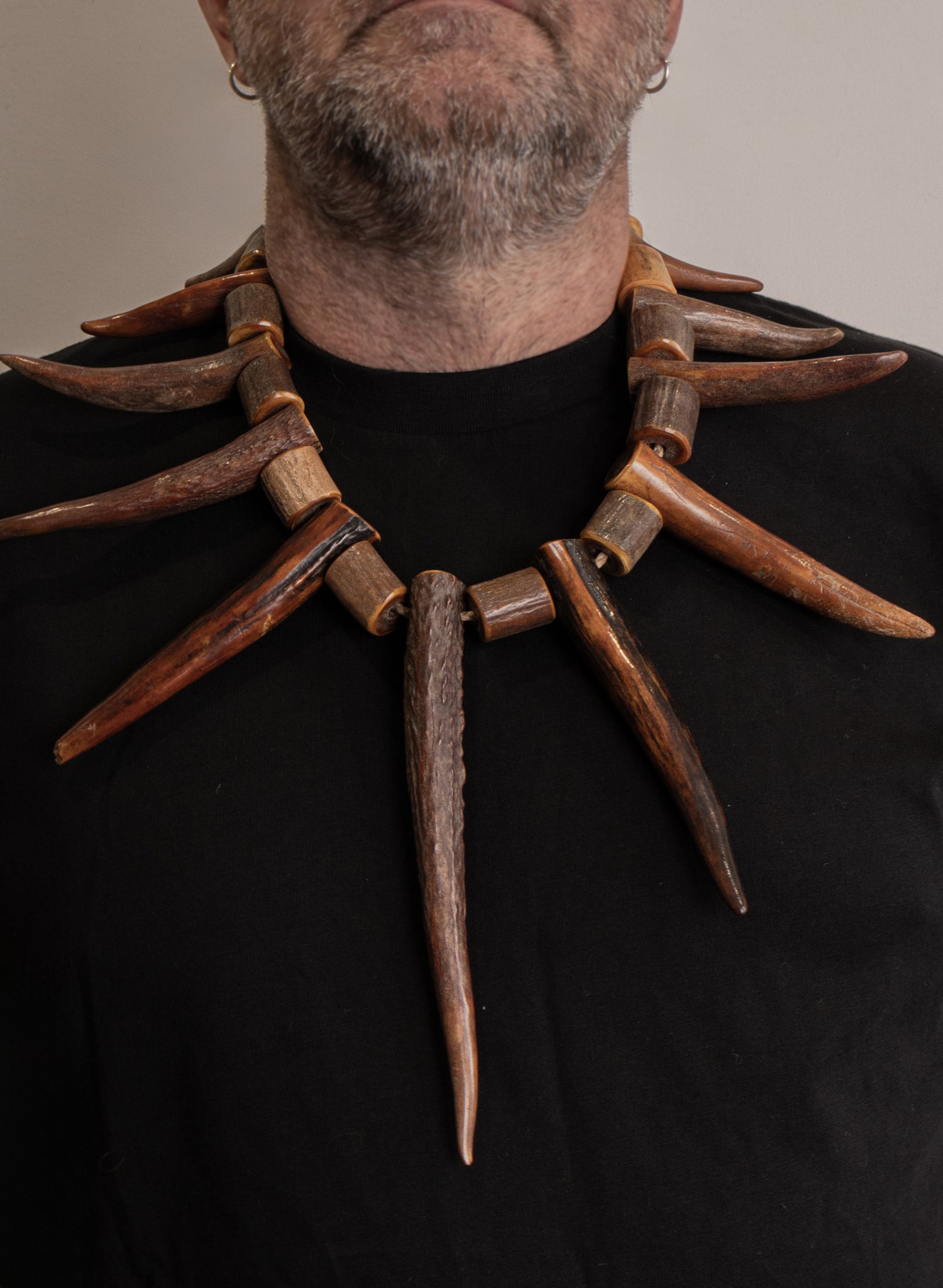 Mau Kaki Deer Antler Necklace