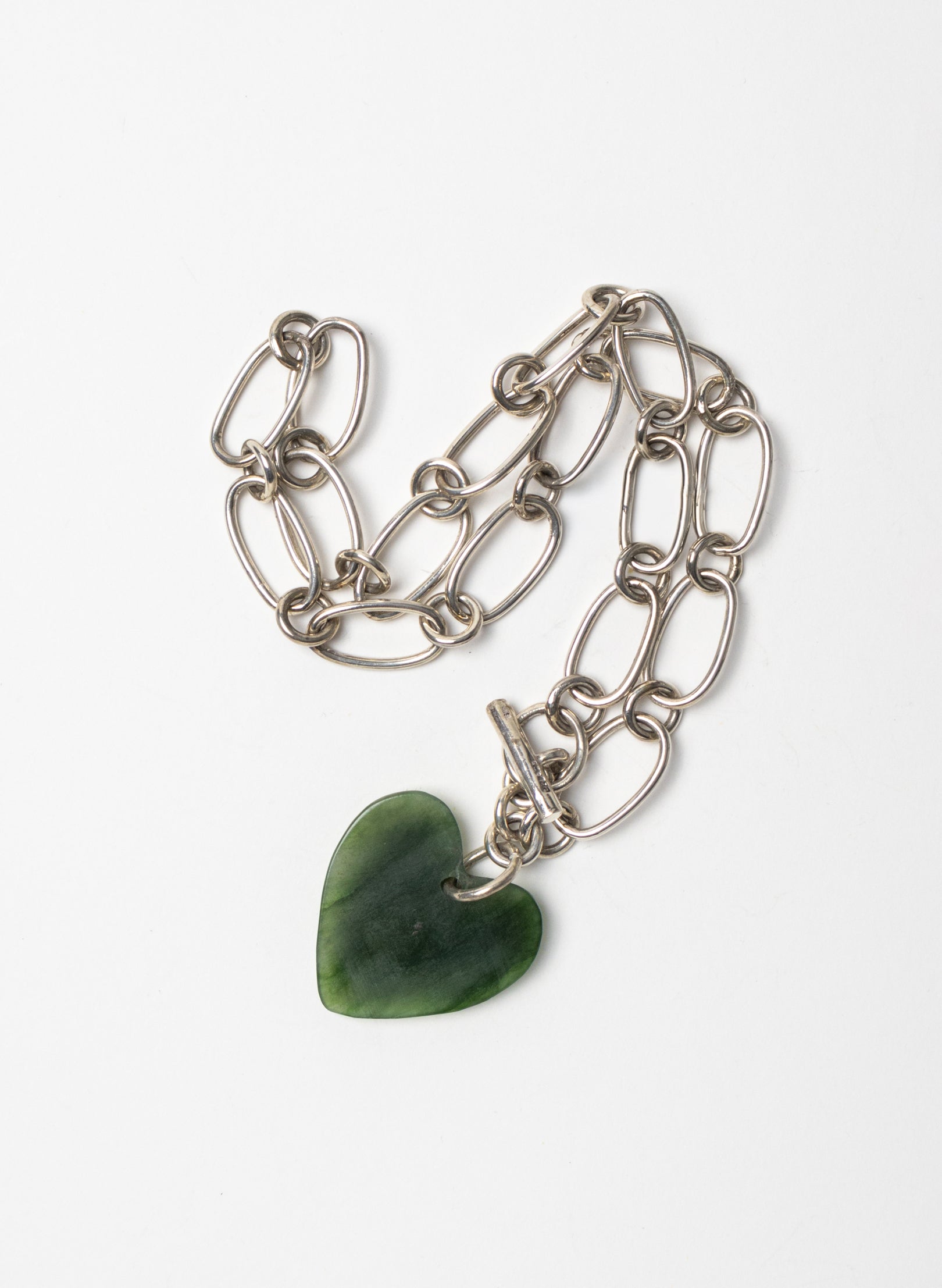 Big Green Heart Necklace