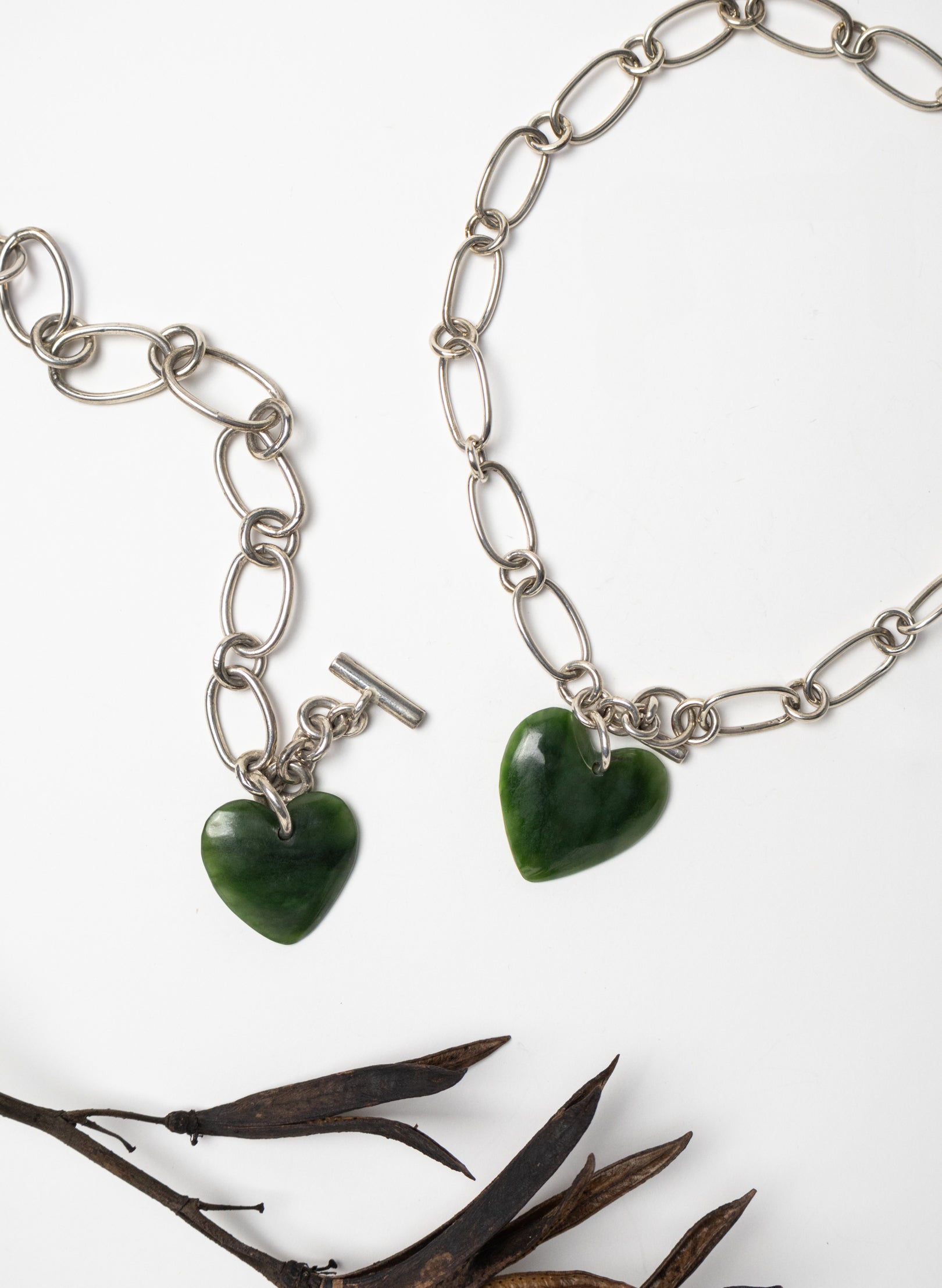 Big Green Heart Necklace