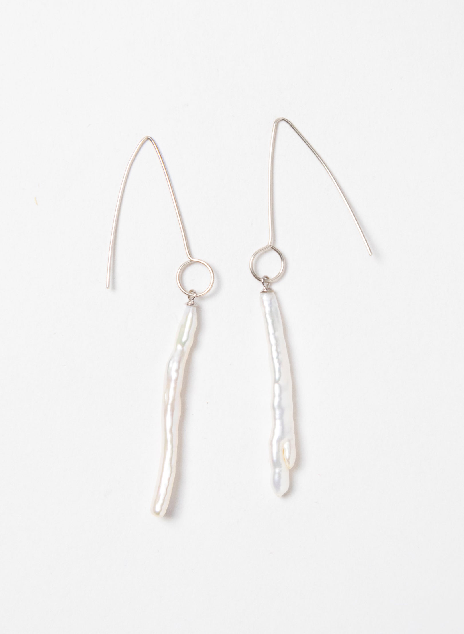 Long White Cloud Earrings