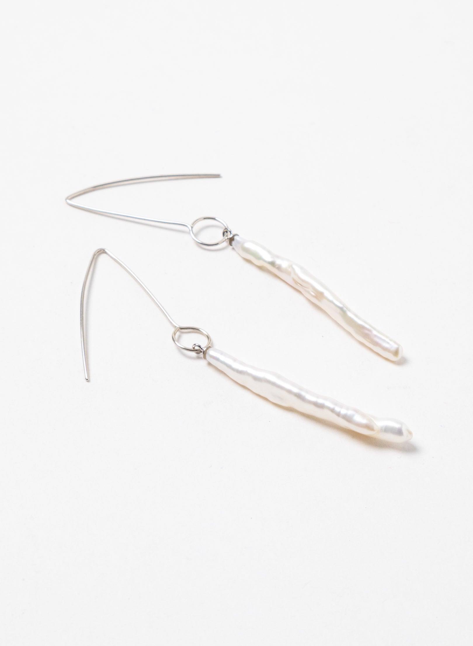 Long White Cloud Earrings