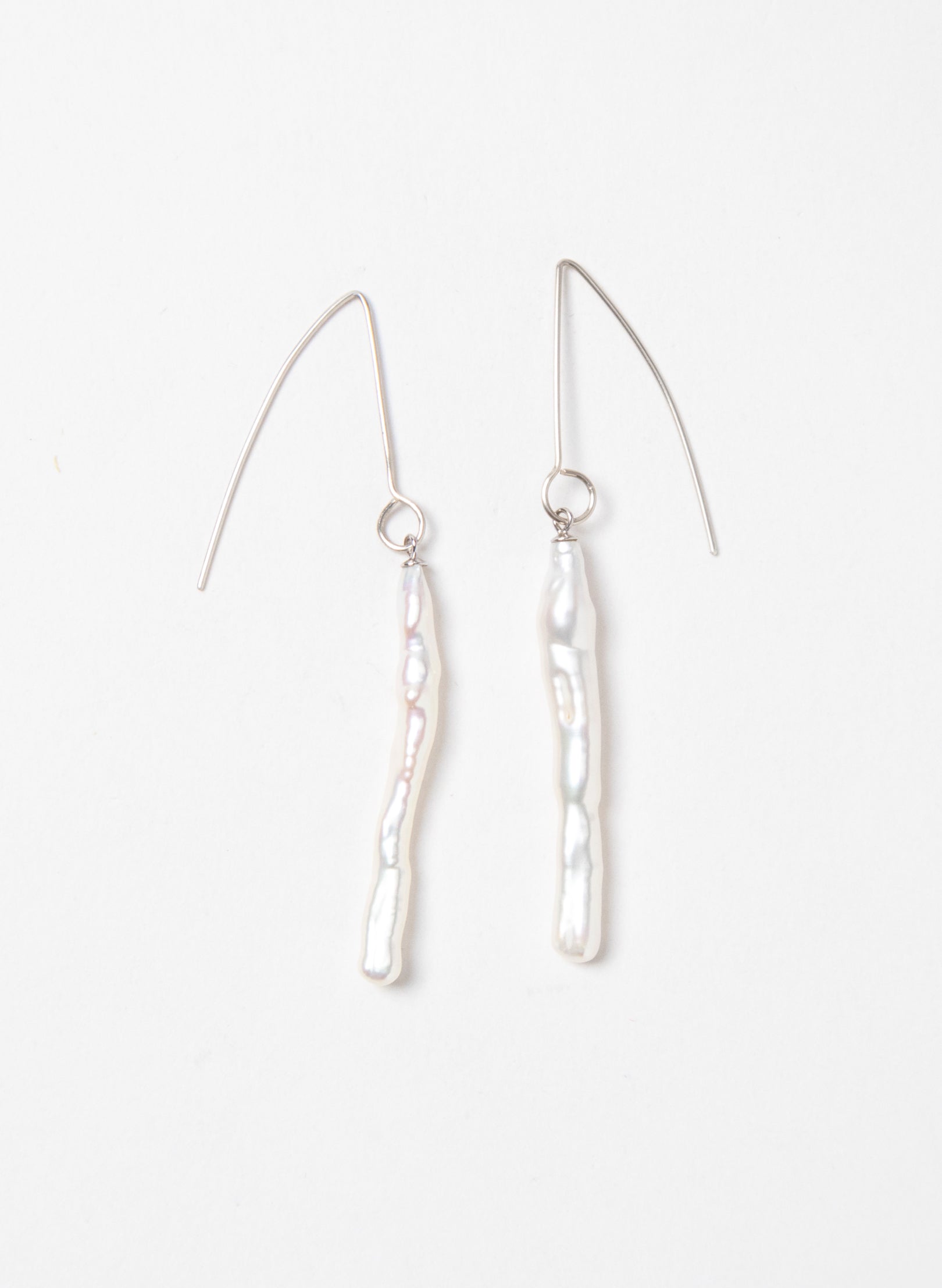 Long White Cloud Earrings