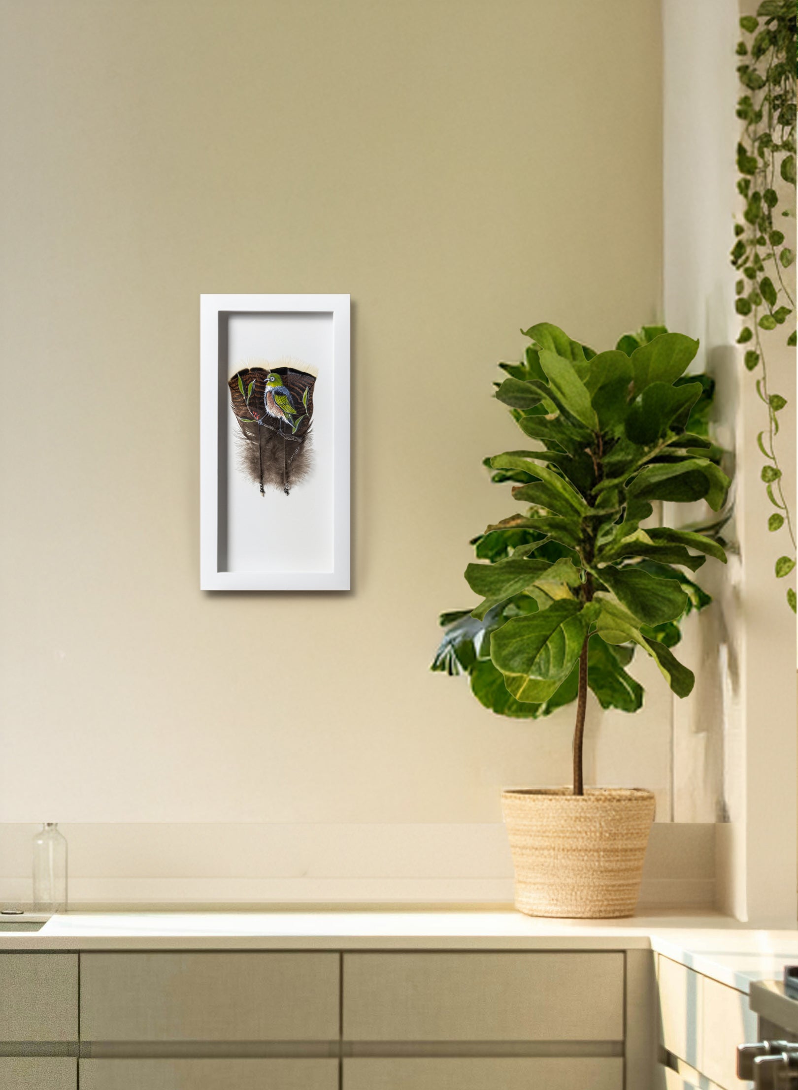 Waxeye - Tauhou - Framed