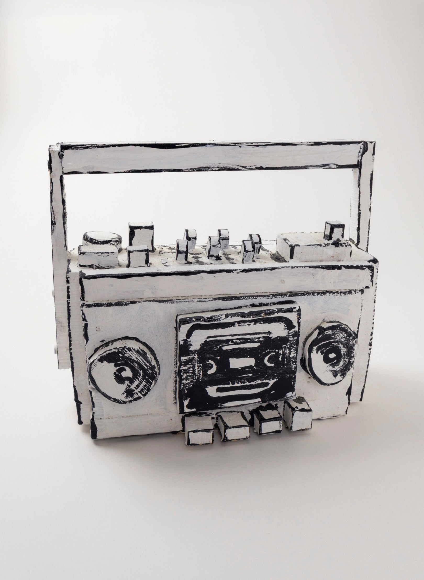 Black and White Ghetto Blaster