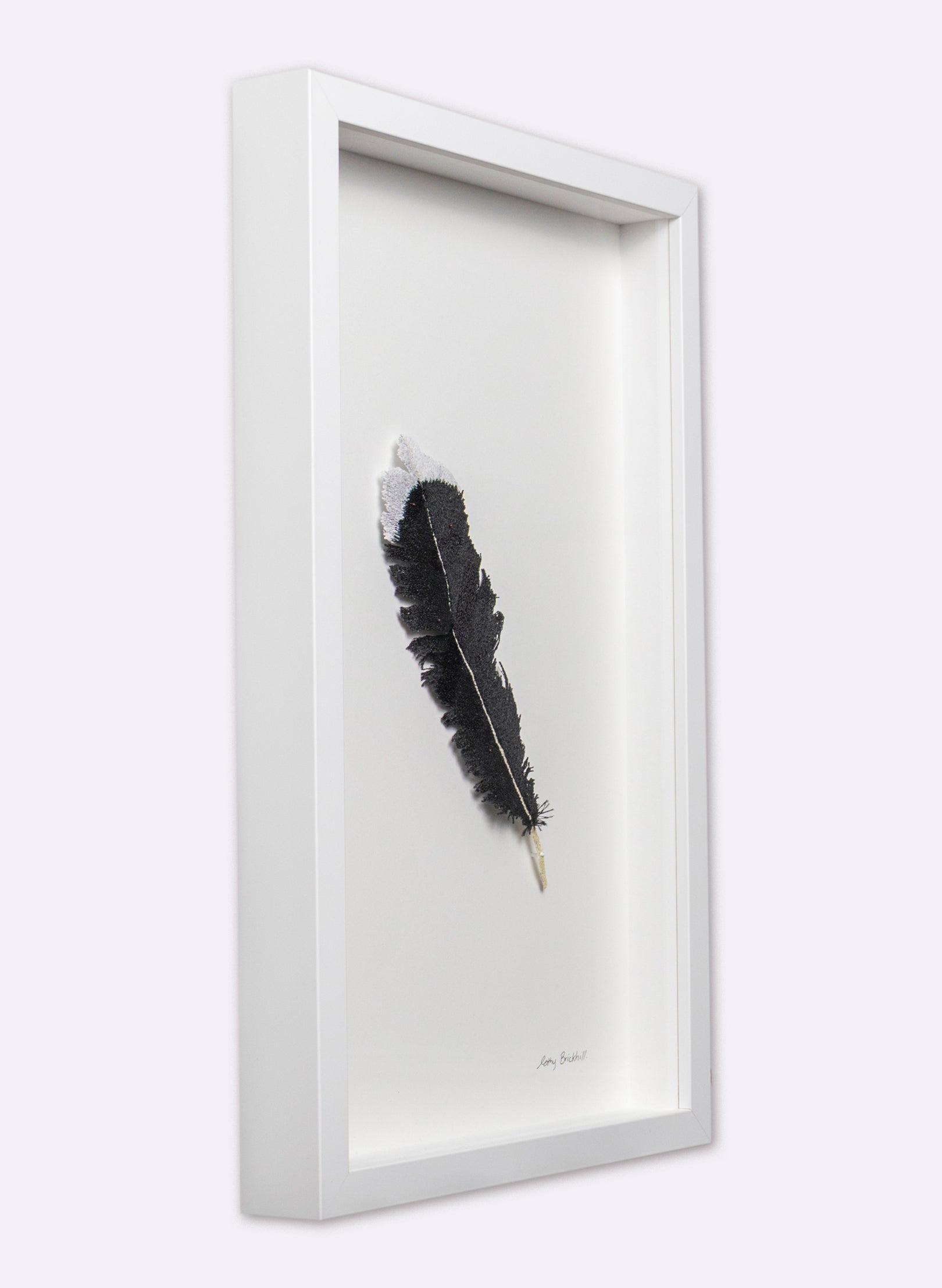 Huia Feather - 3D Embroidery