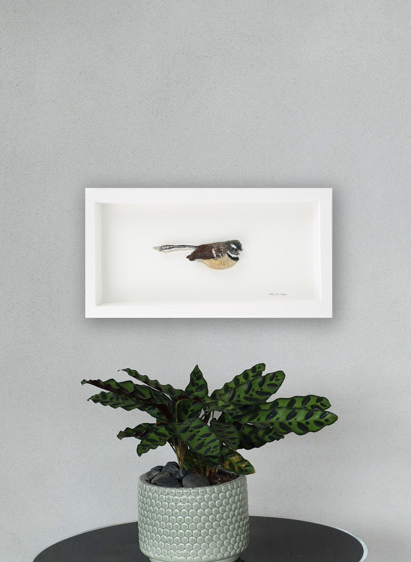 Piwakawaka Fantail Embroidery