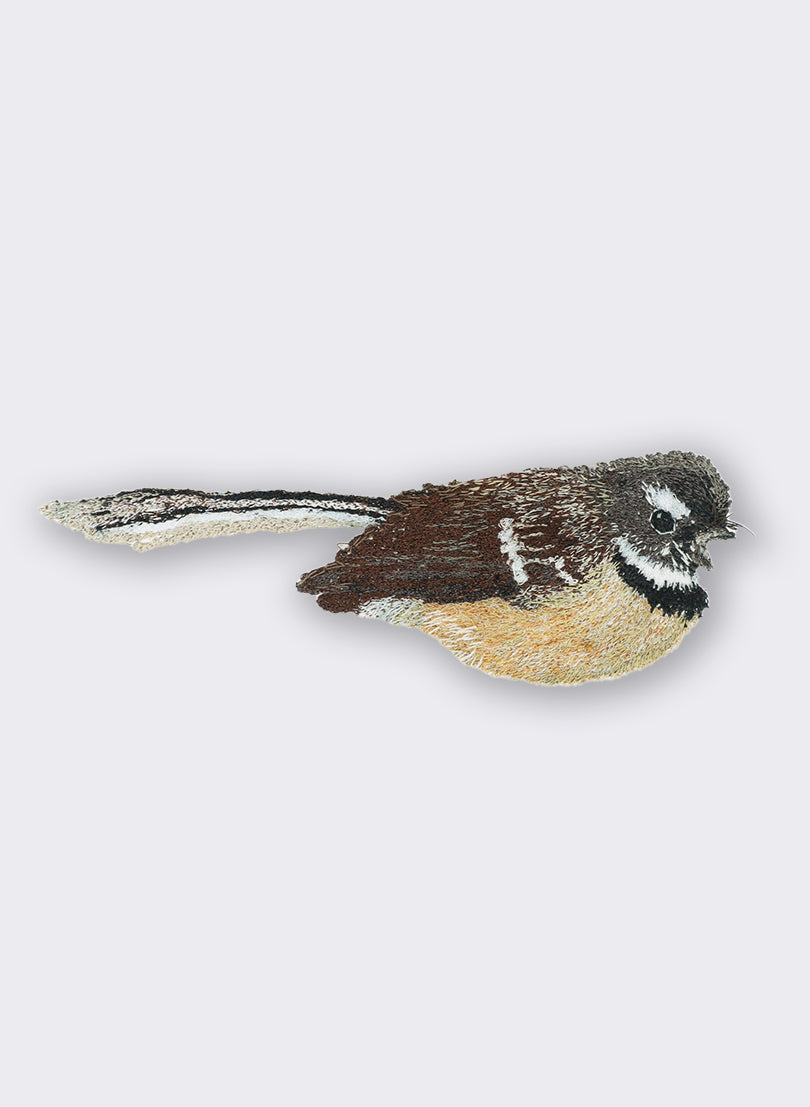 Piwakawaka Fantail Embroidery