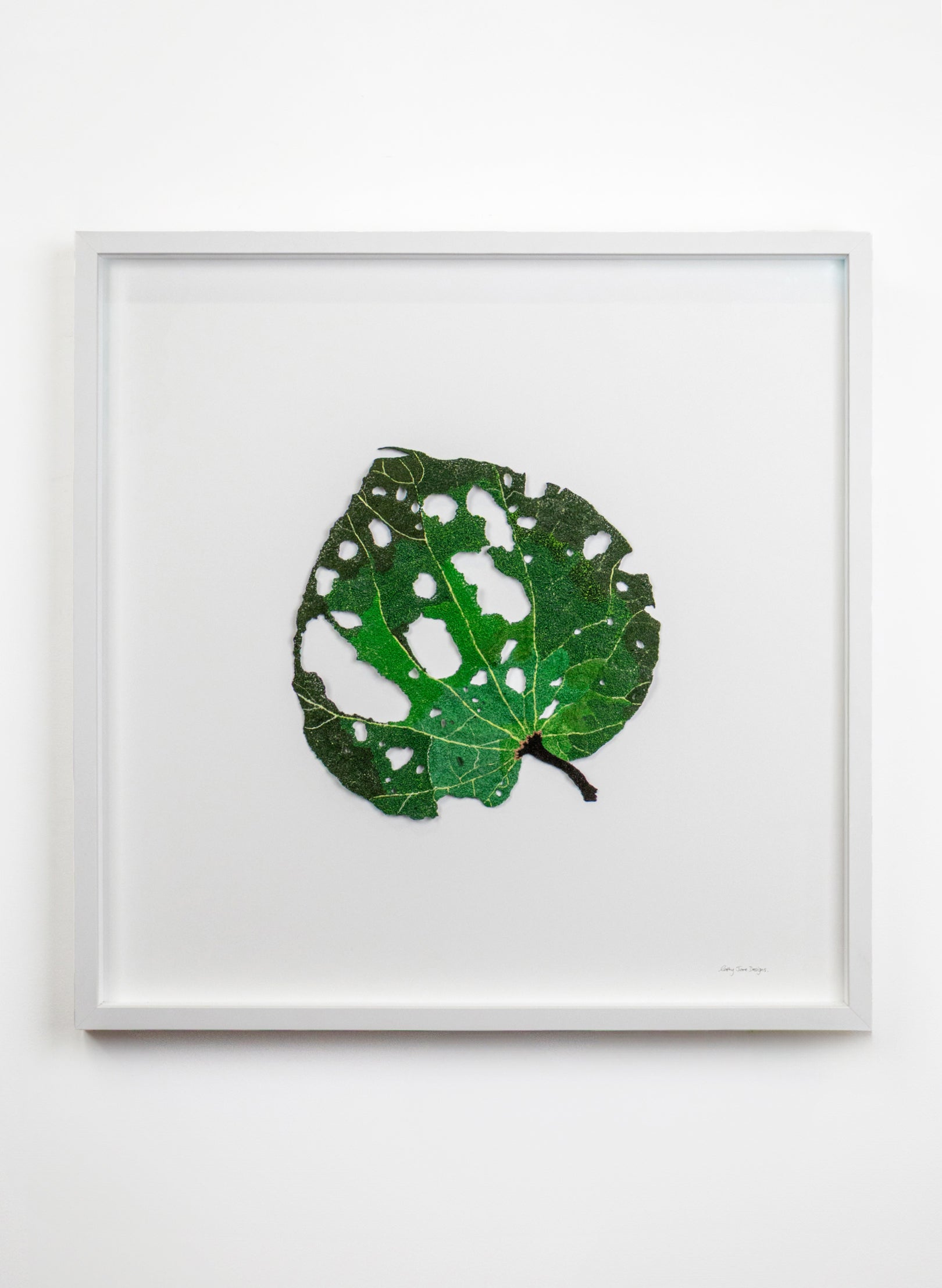 Giant Kawakawa Leaf - 3D Embroidery