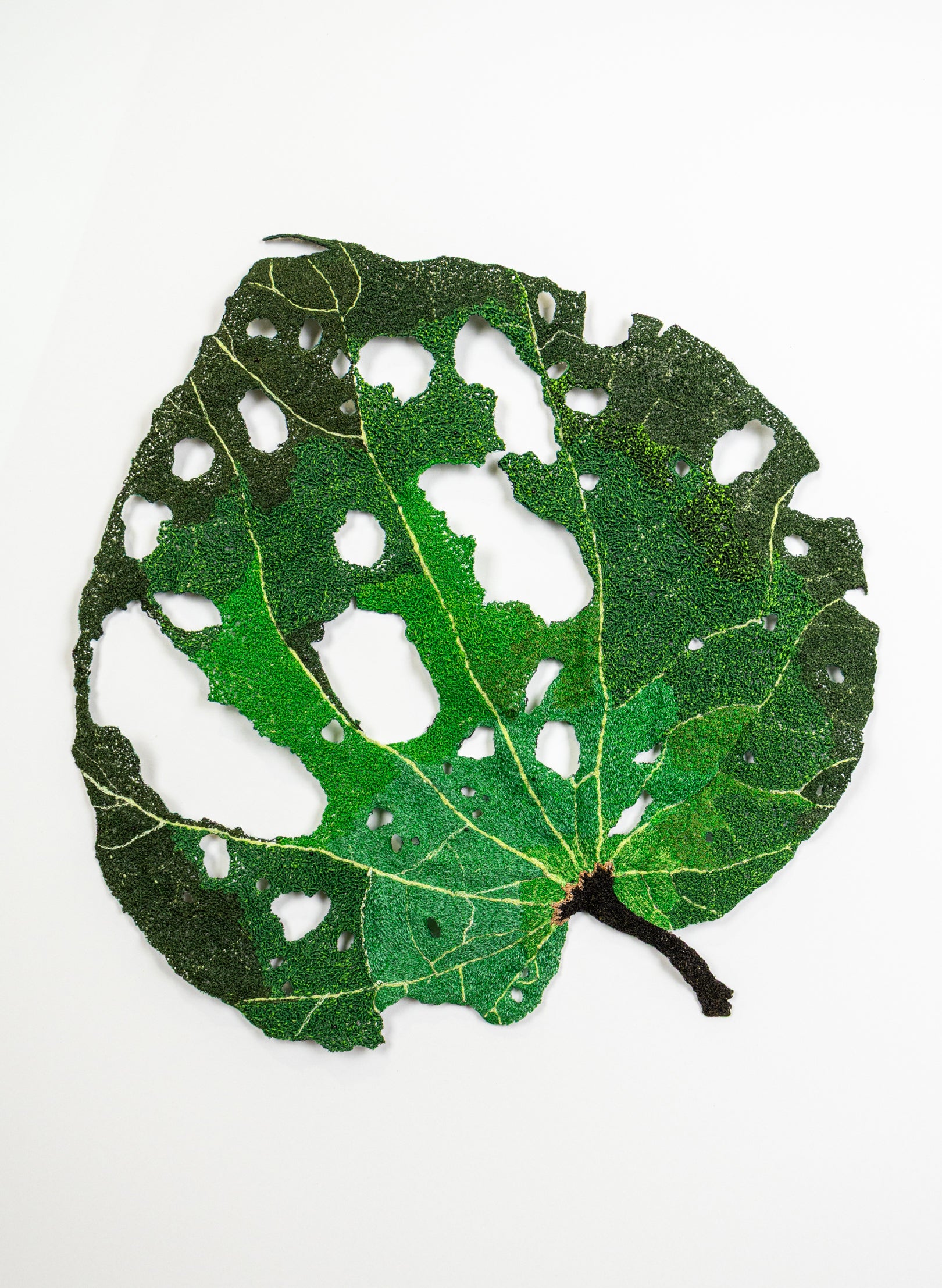 Giant Kawakawa Leaf - 3D Embroidery