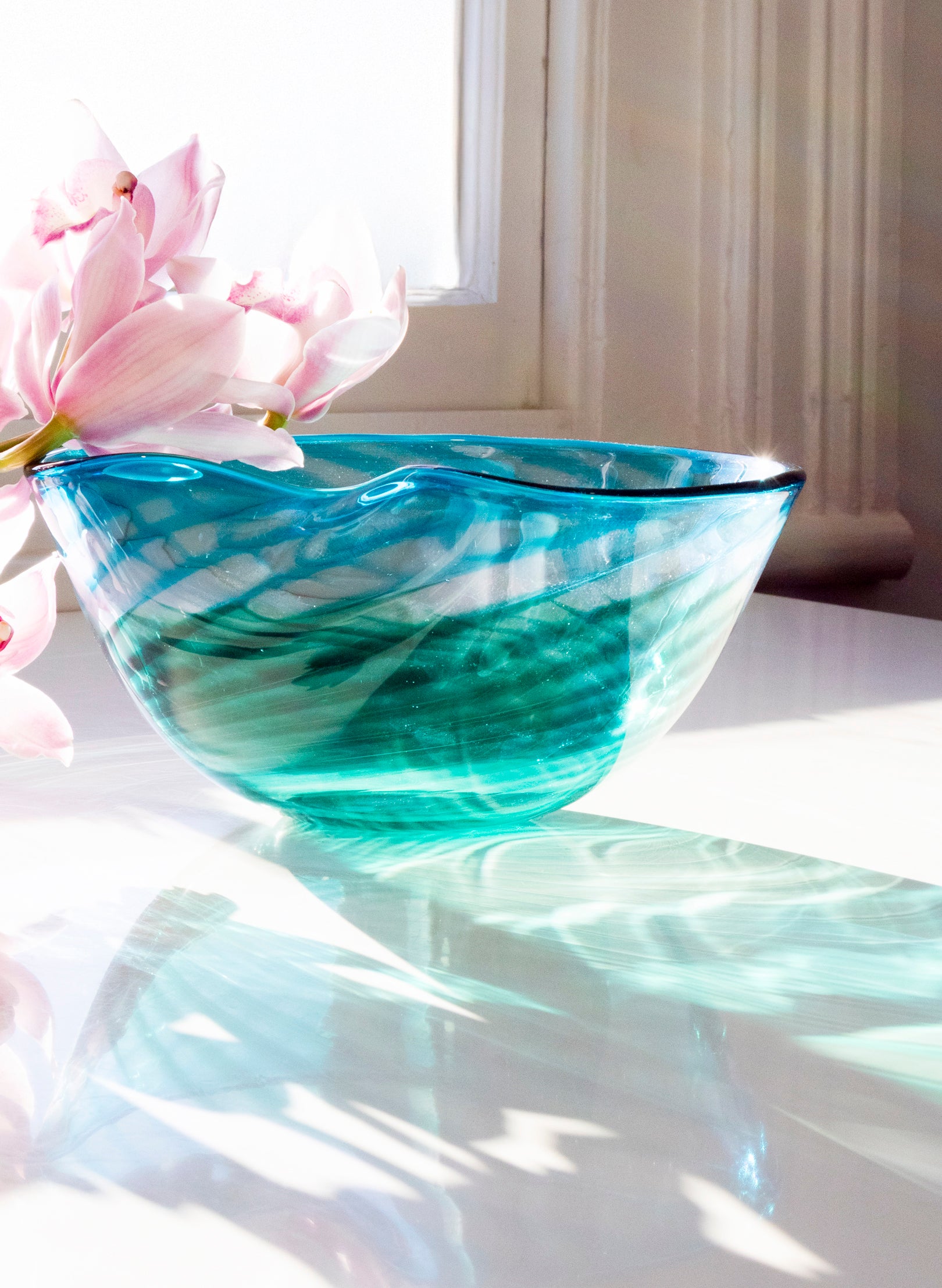 Feather Bowl - Verdant Tide
