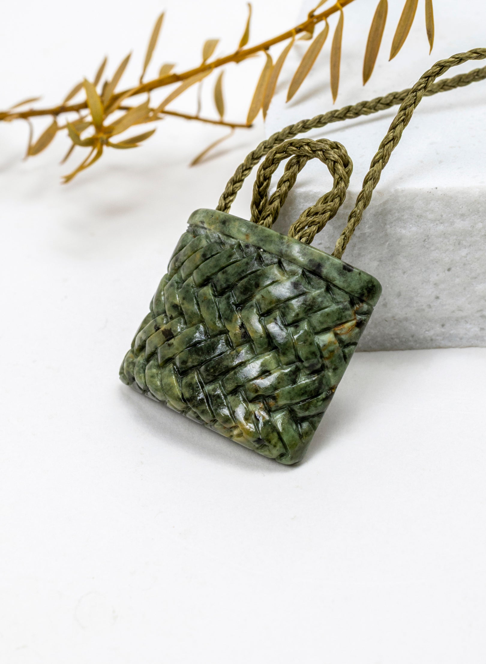 Small Pounamu Kete Pendant