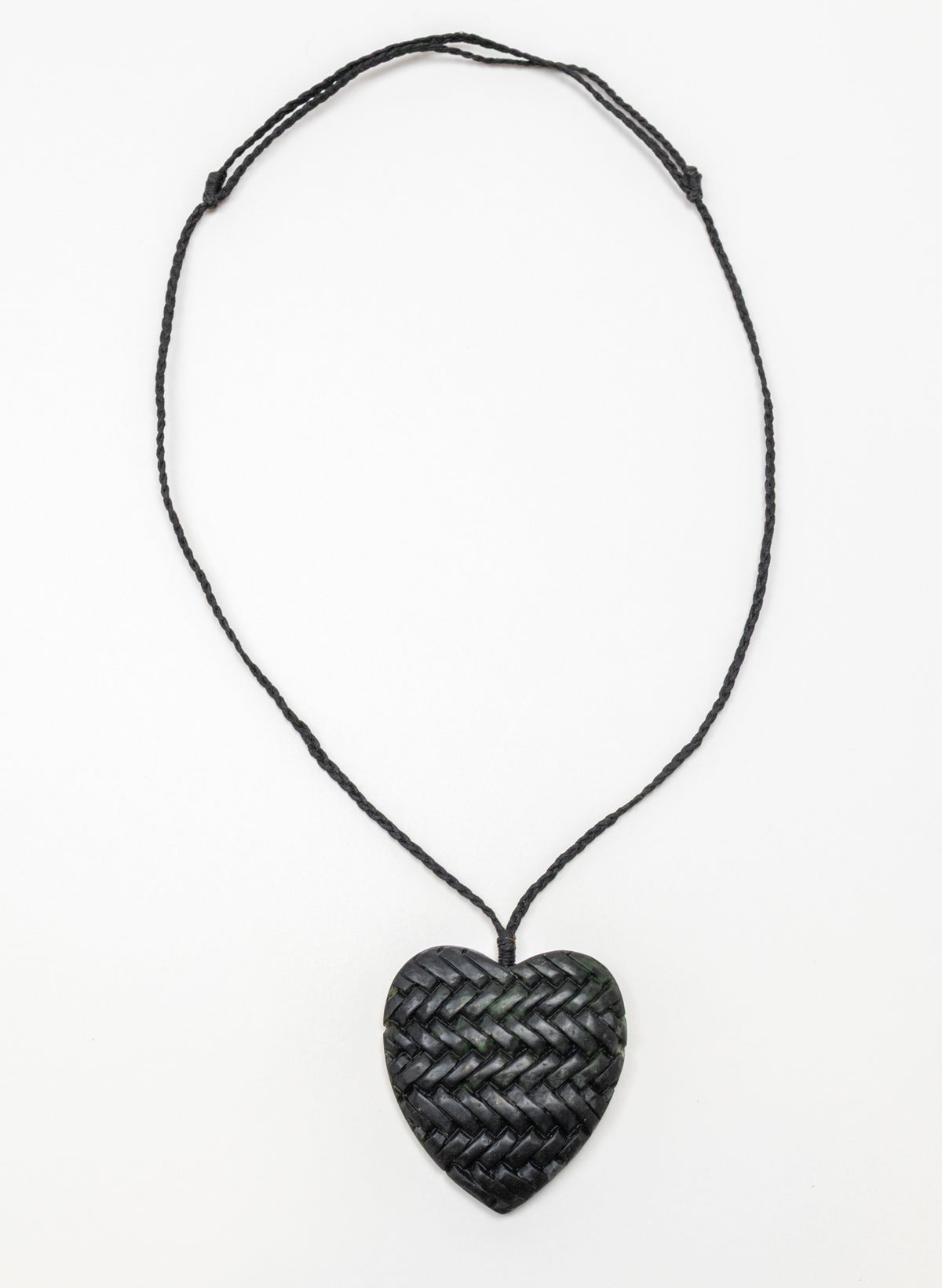 Pounamu Woven Heart Pendant