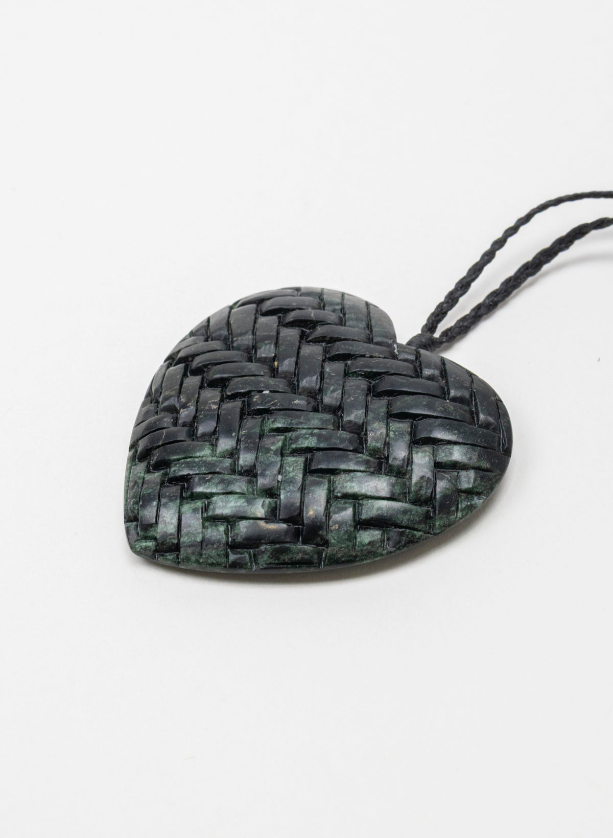 Pounamu Woven Heart Pendant