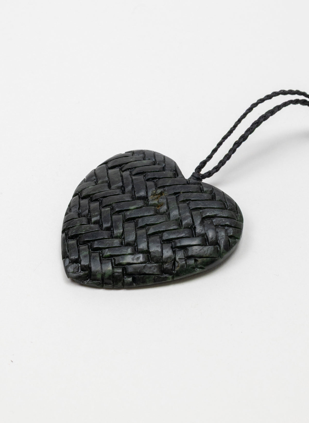 Pounamu Woven Heart Pendant