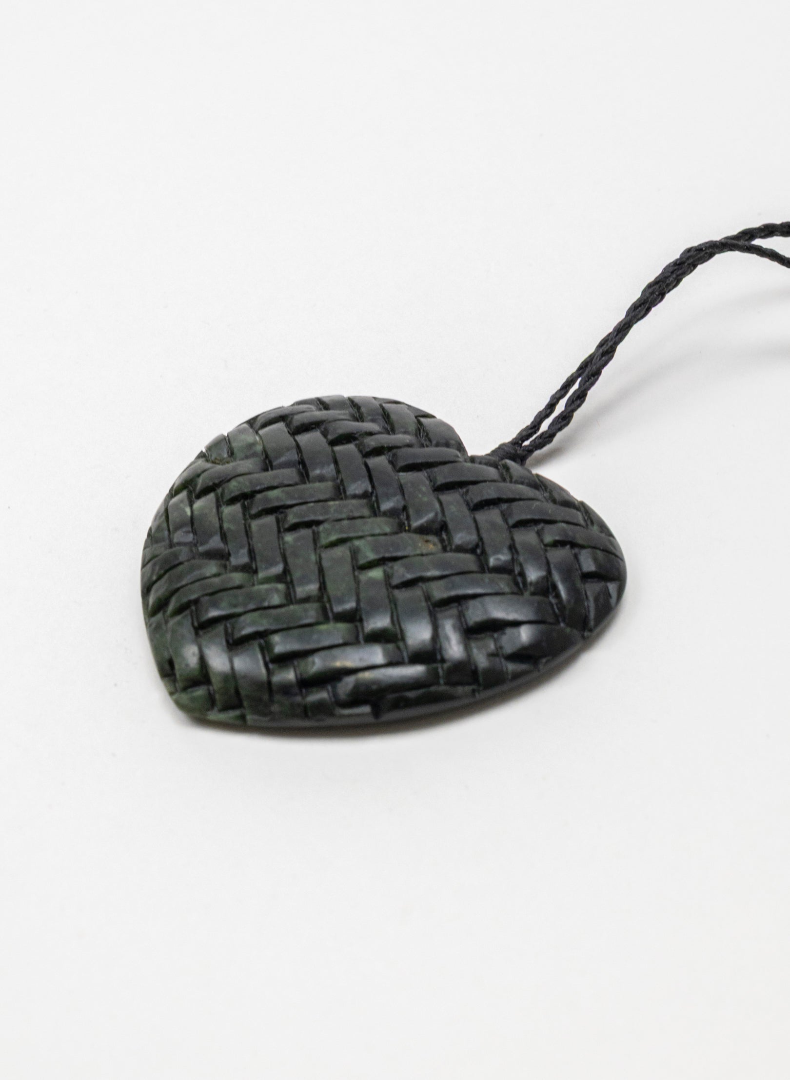 Pounamu Woven Heart Pendant