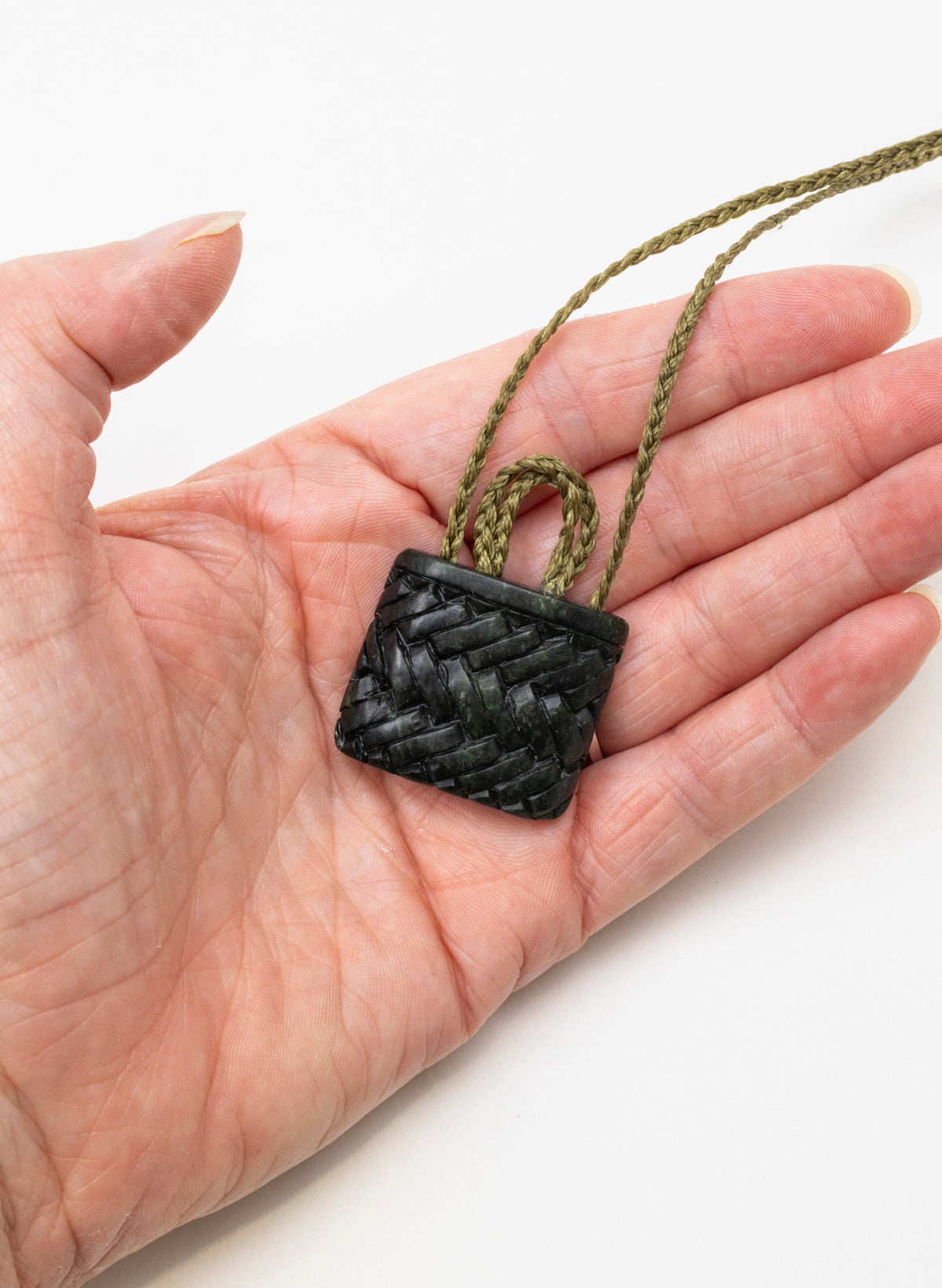 Small Pounamu Kete Pendant