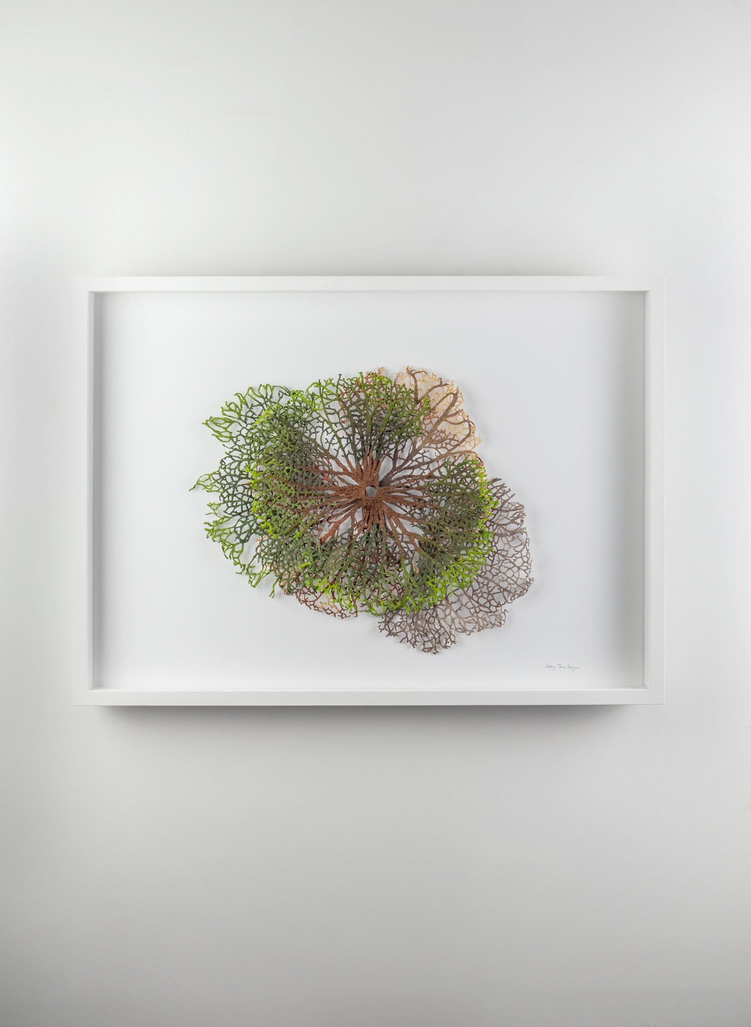 Leaf Vein Formation - 3D Embroidery