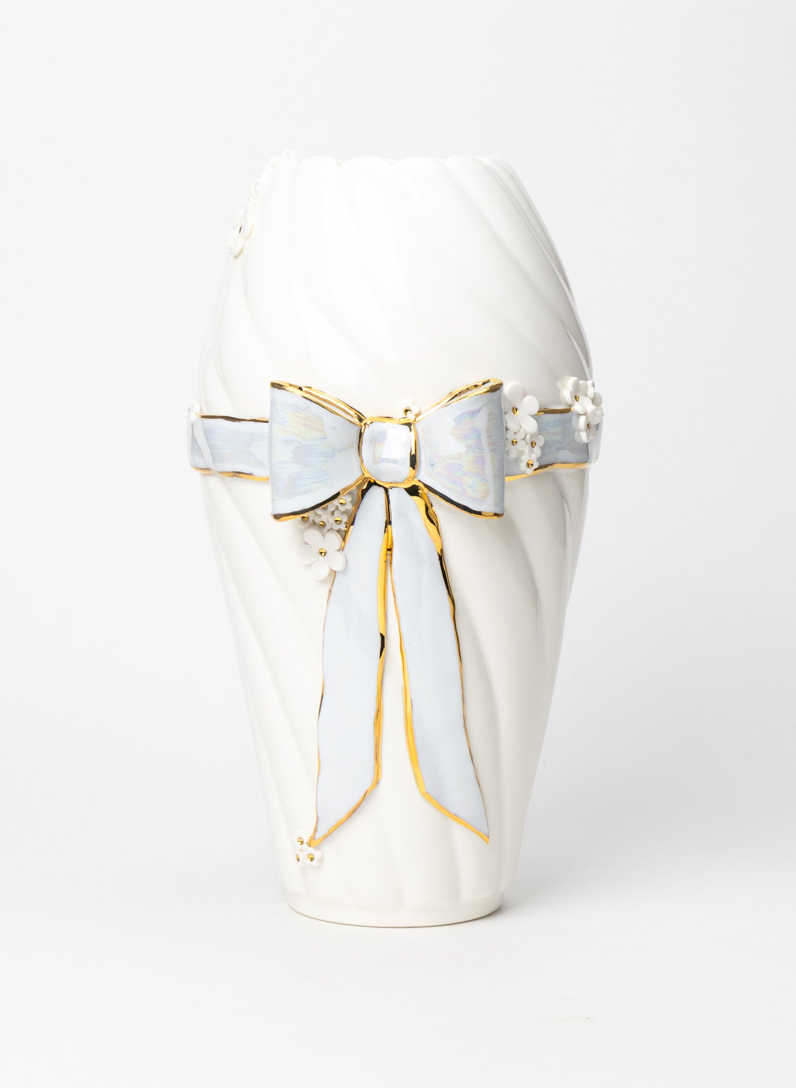 XXL Twist Vase with Bow