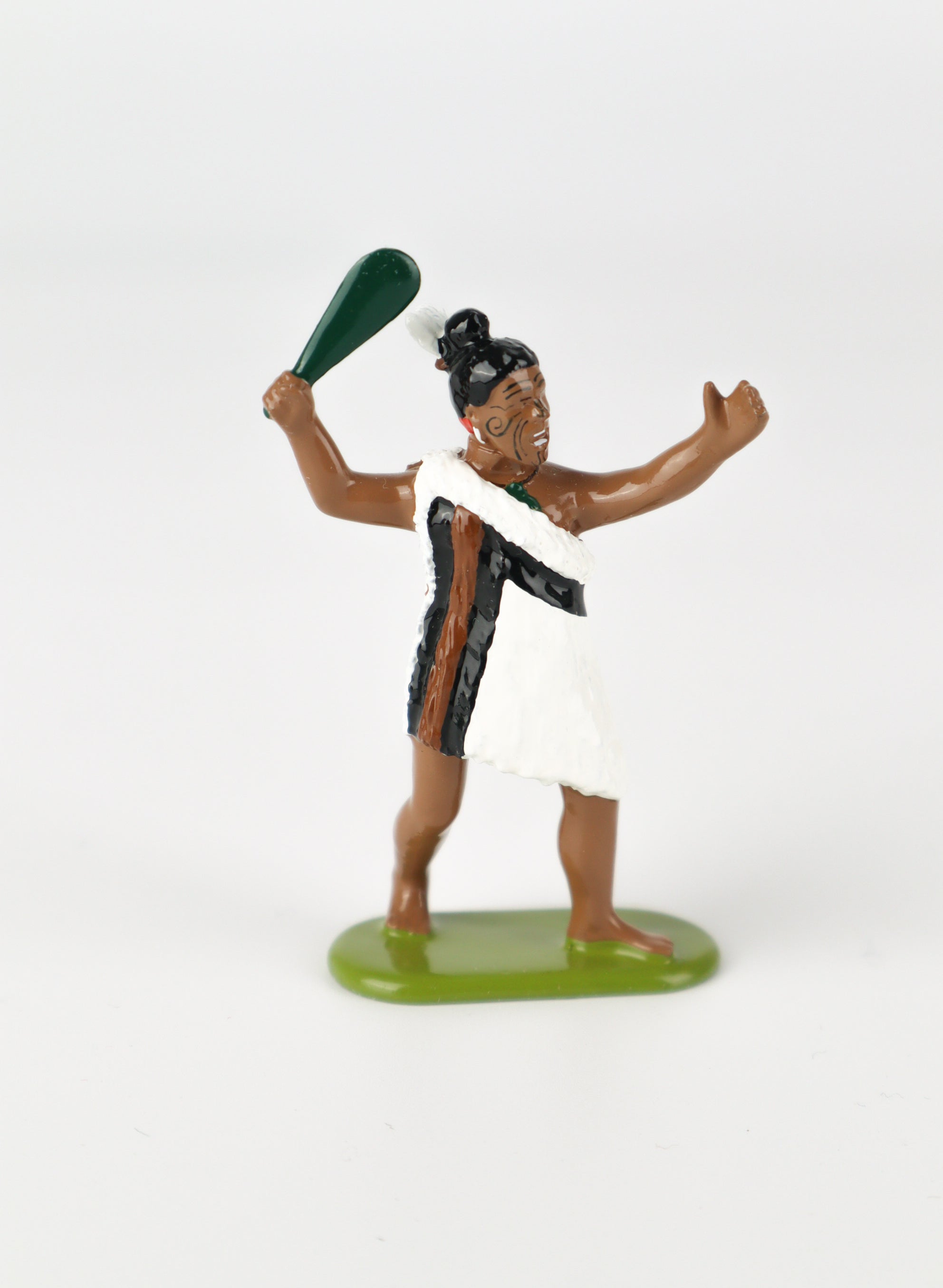 Maori Warrior With Mere Pounamu