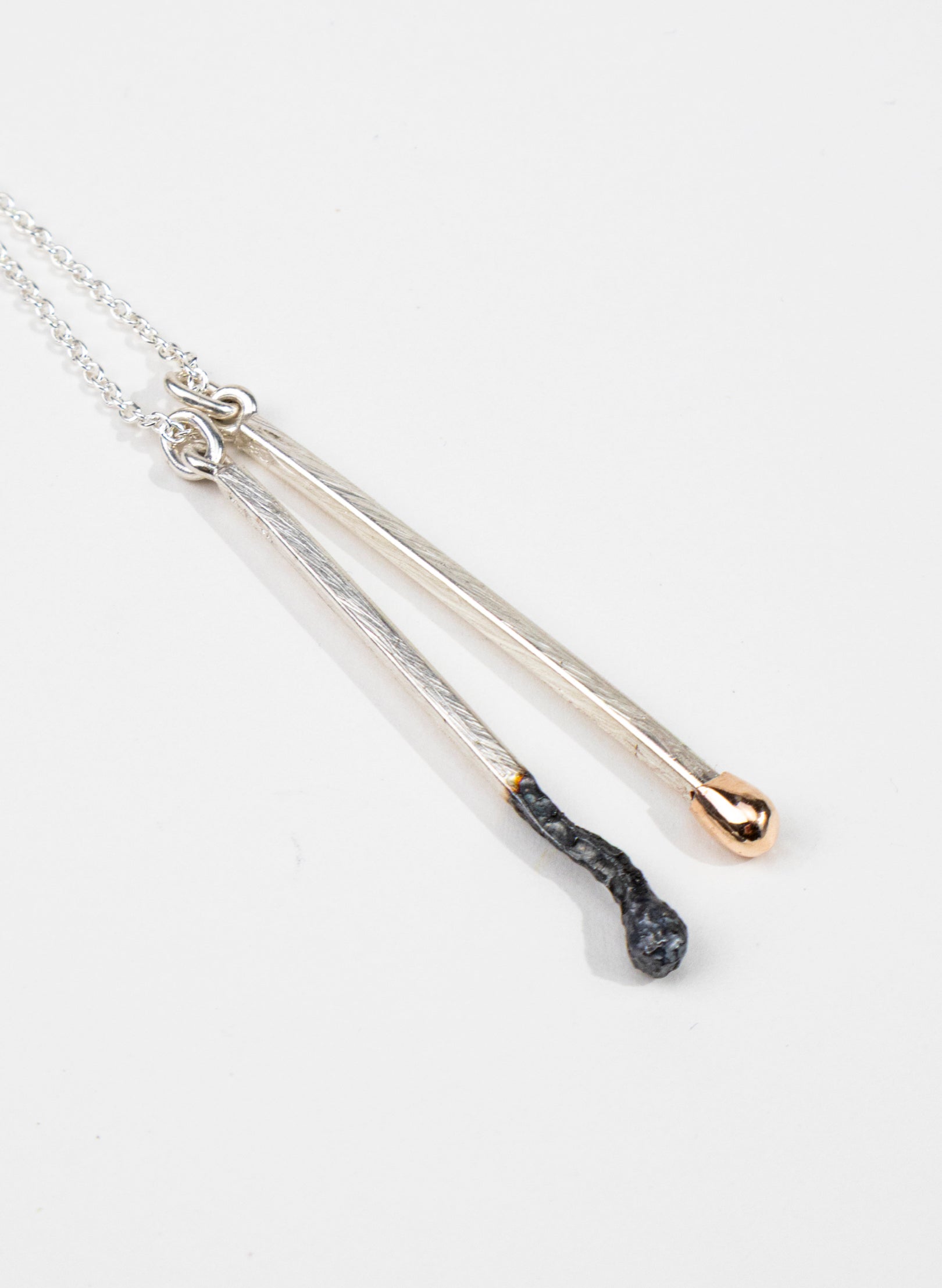 Burnt and Live Match Pendant