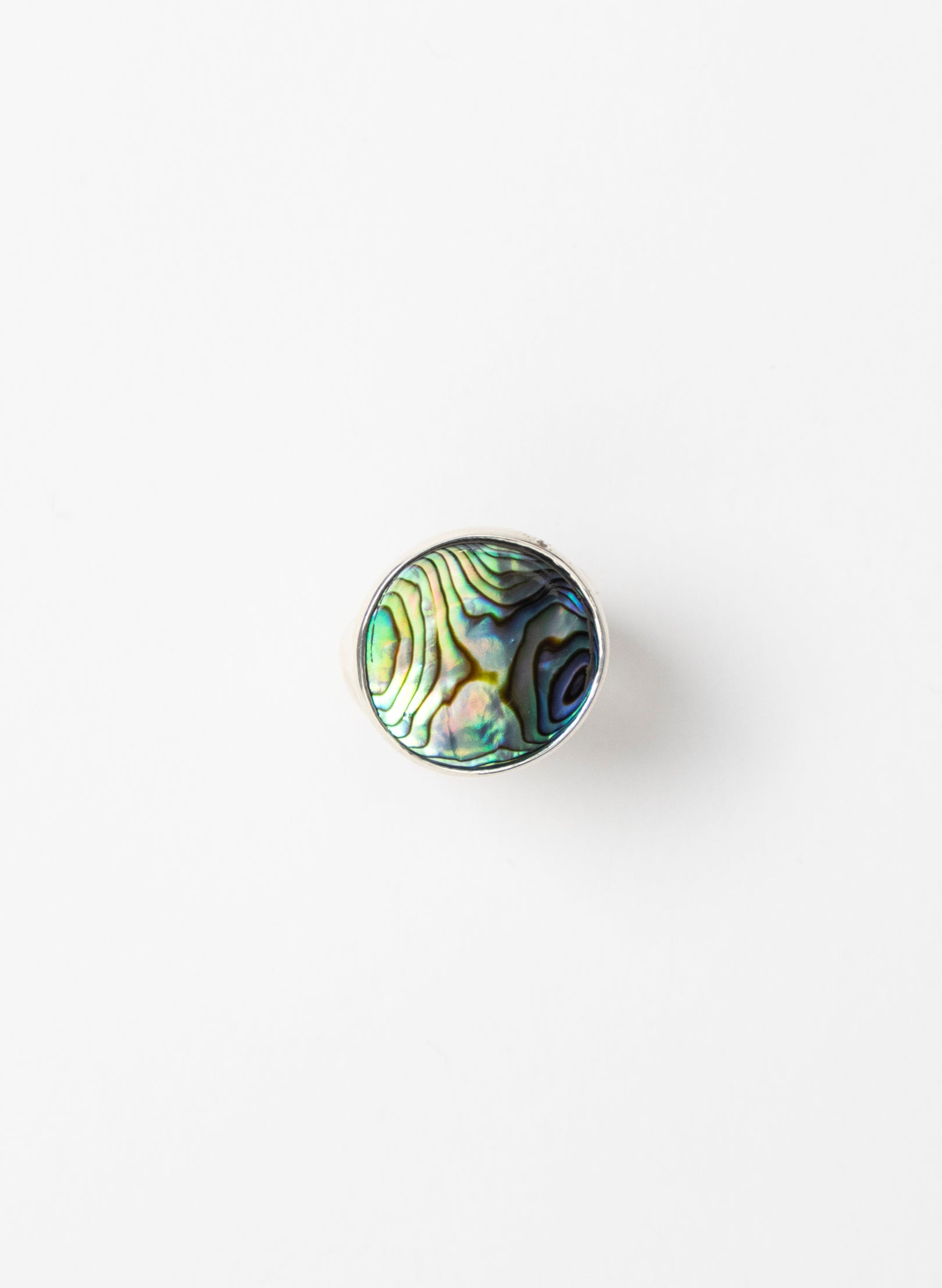 Iridescent Paua Ring Medium