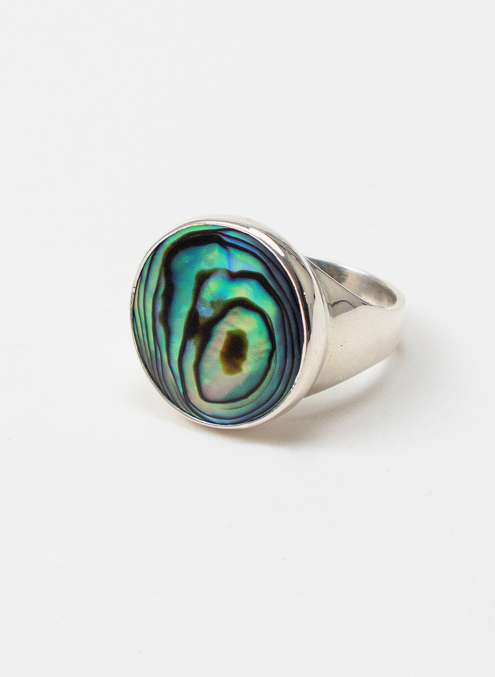 Iridescent Paua Ring