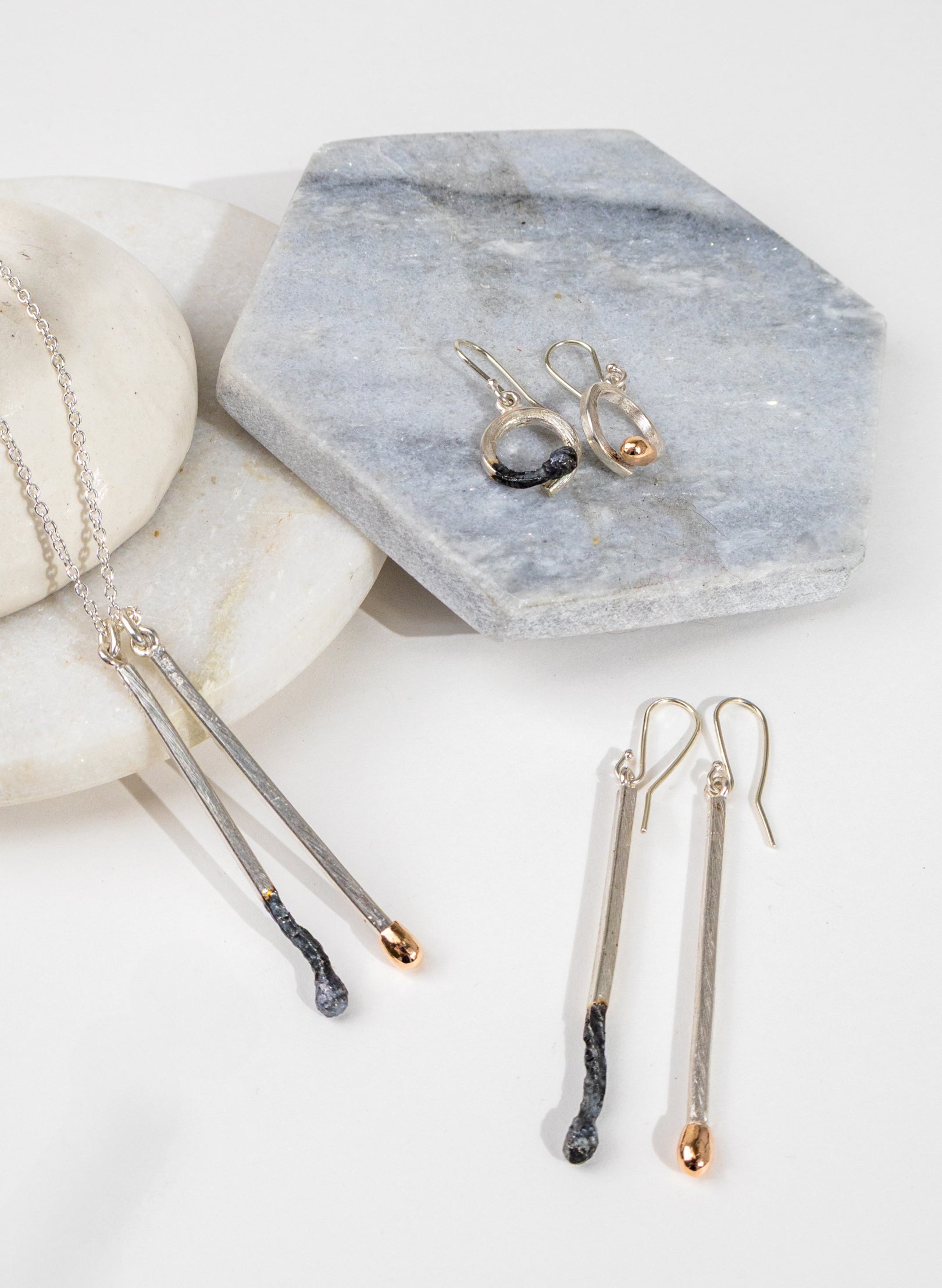 Burnt and Live Match Pendant