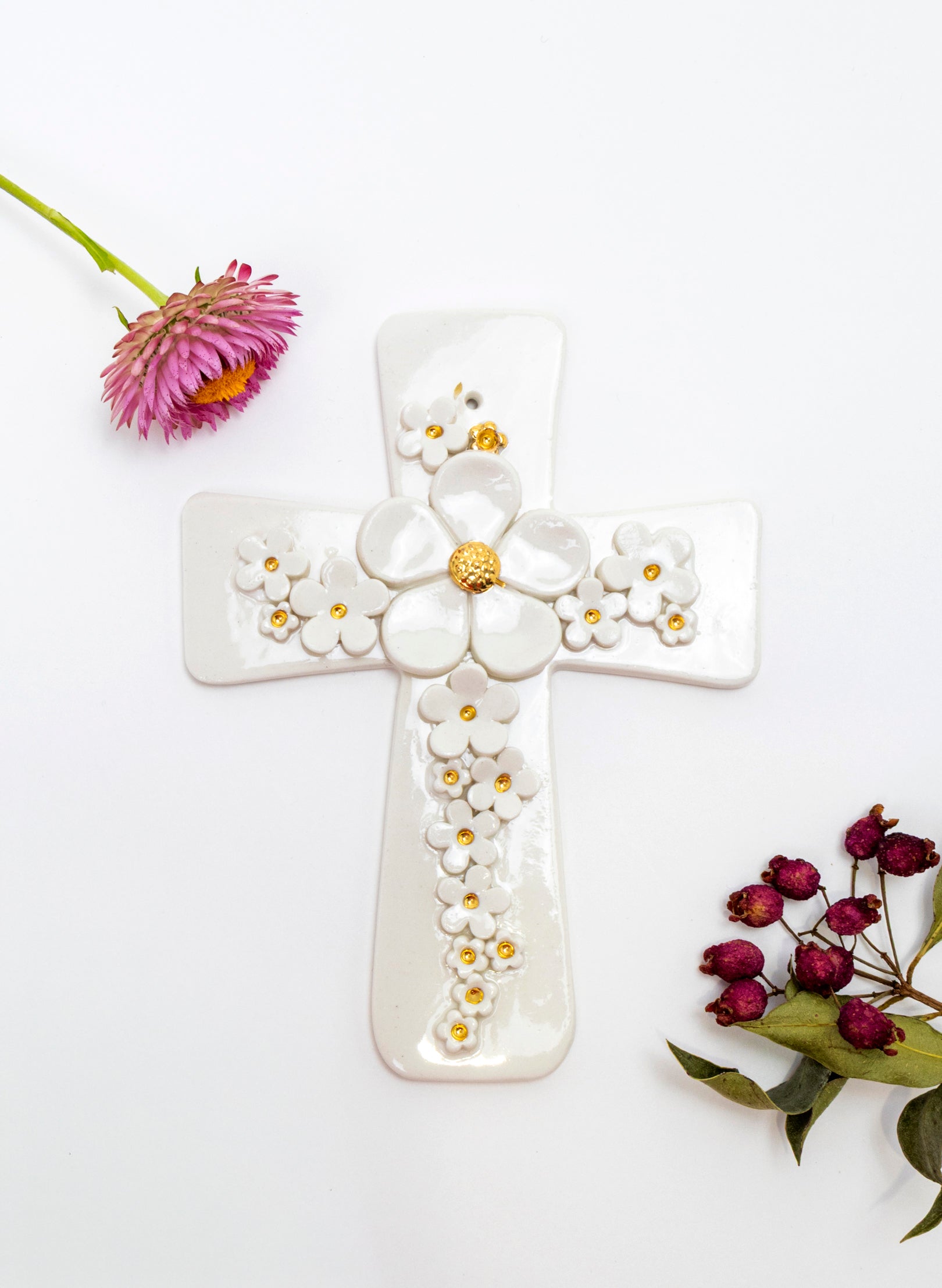 Medium Flower Cross