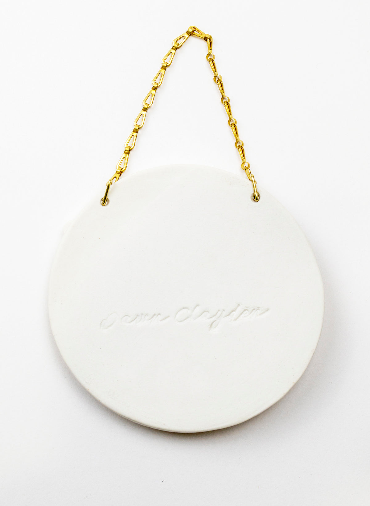 Floral Wall Plate on Chain