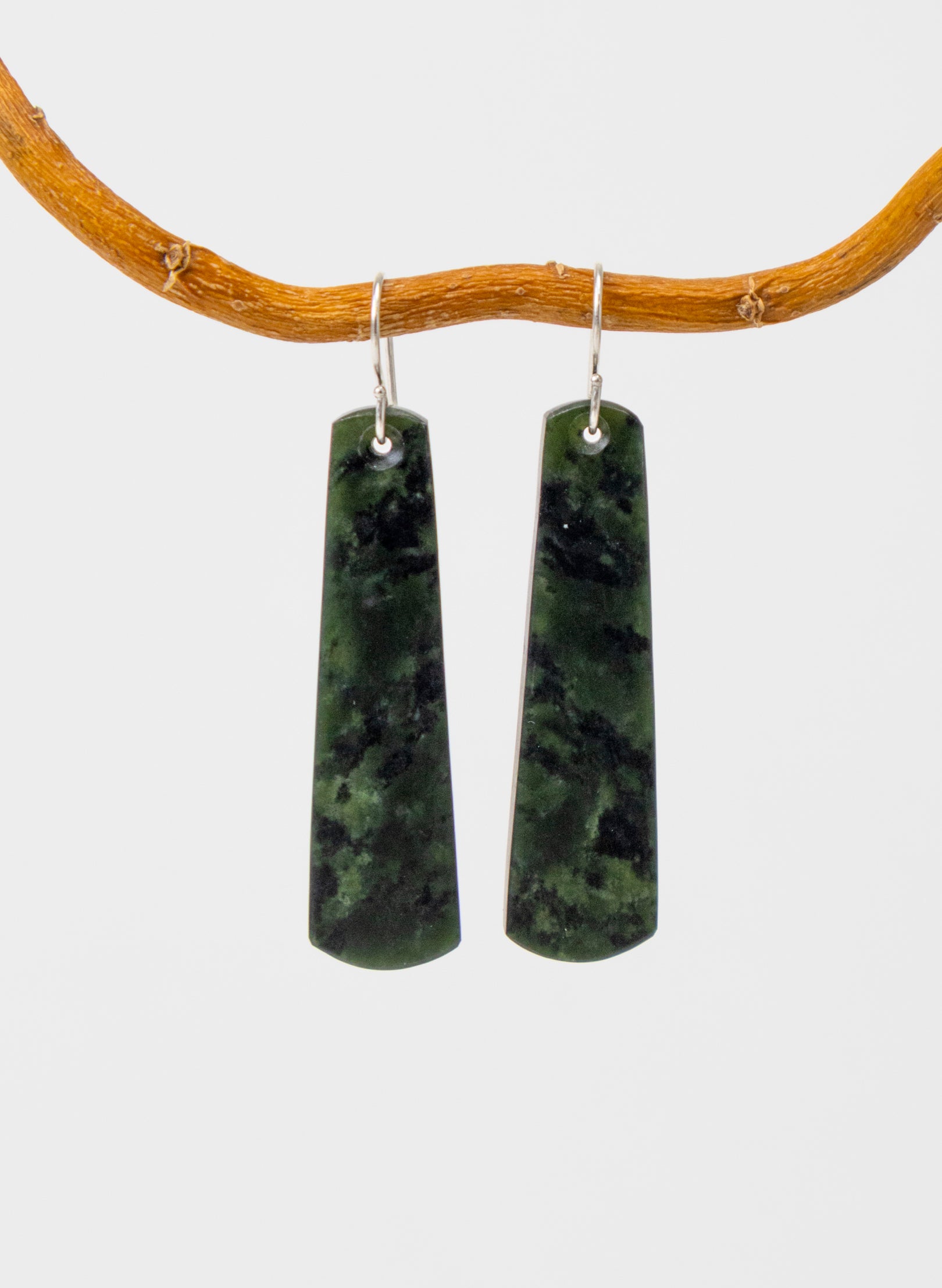 Kawakawa Pounamu Drop Earrings