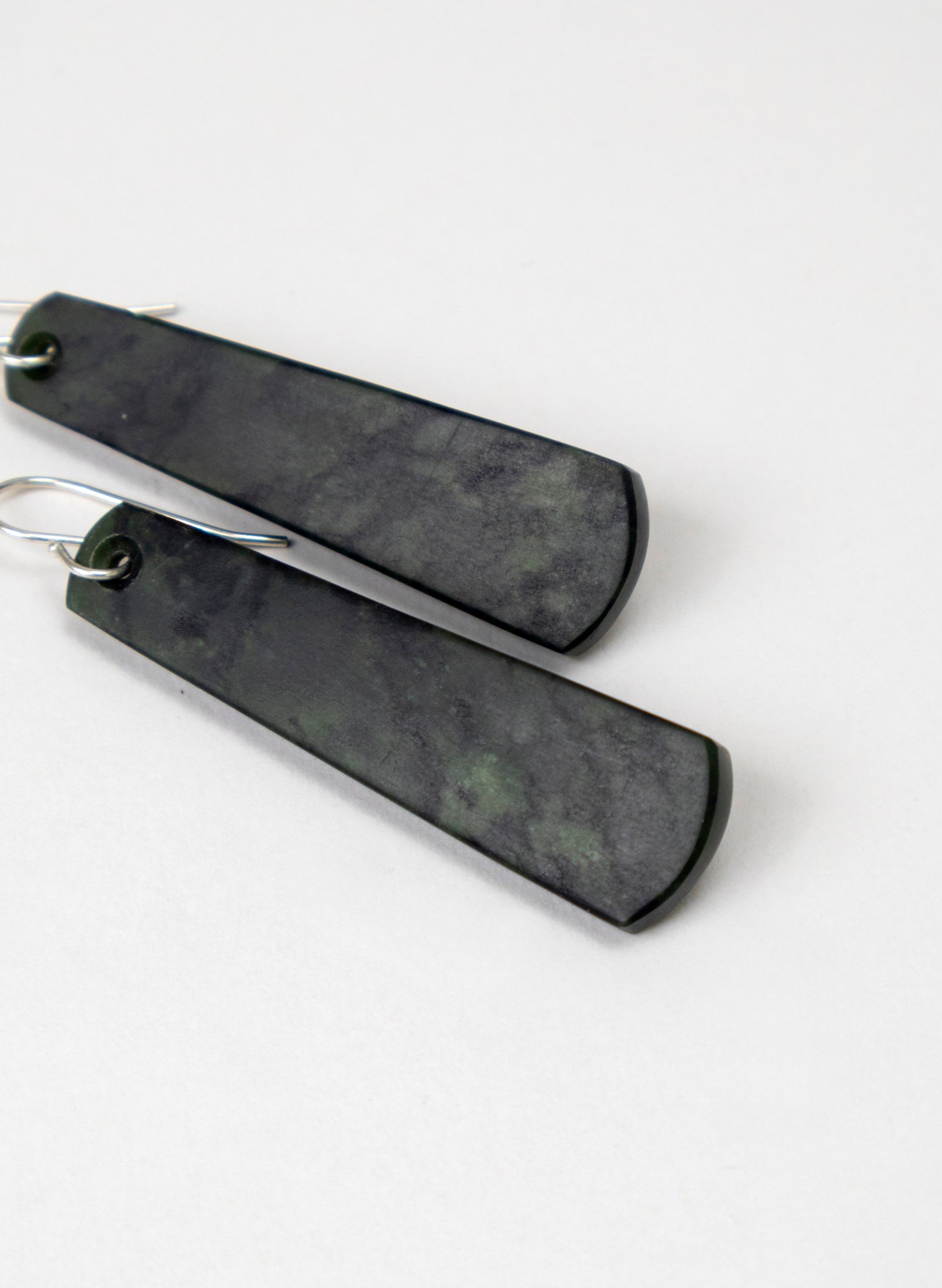 Kawakawa Pounamu Drop Earrings