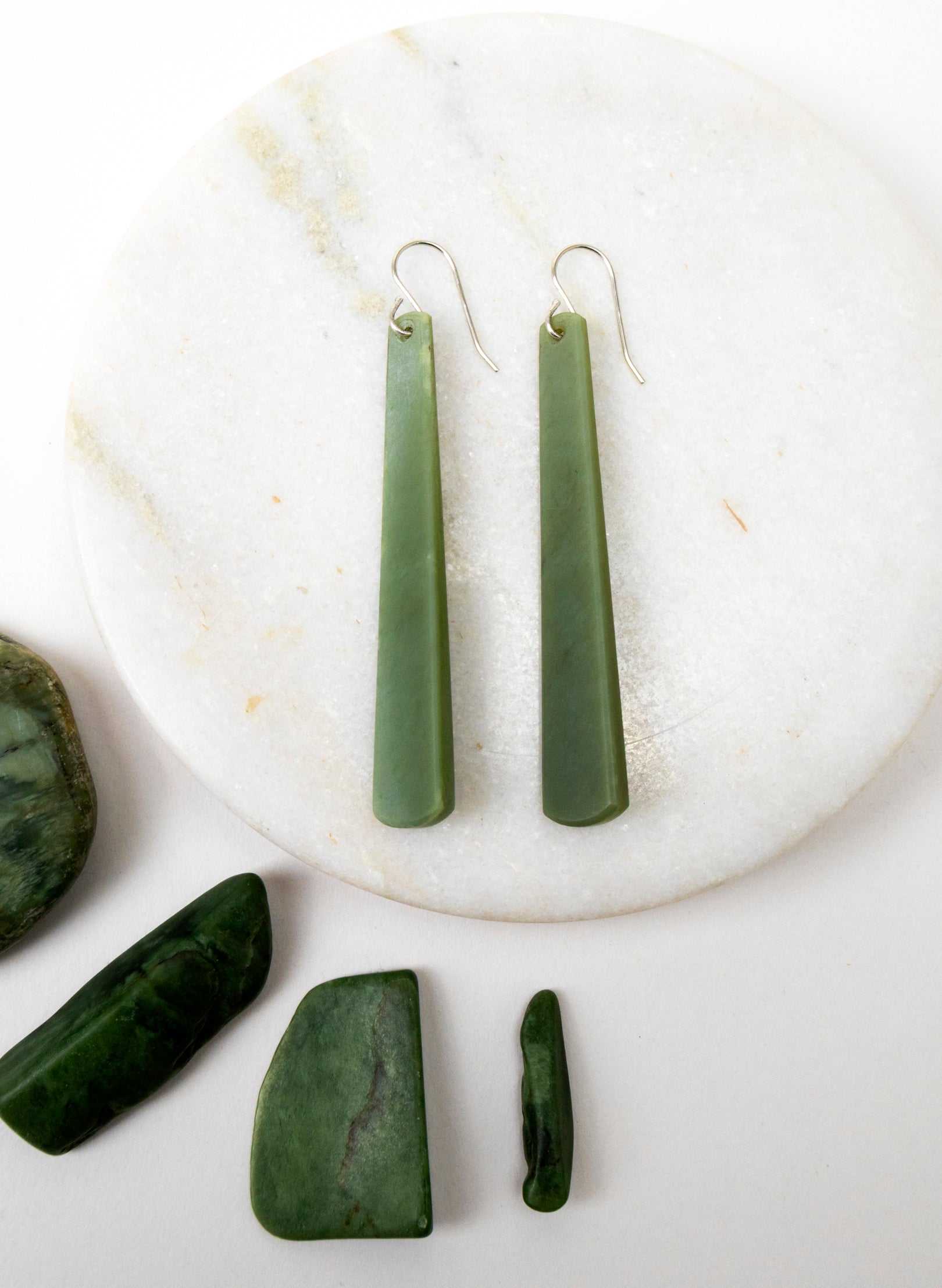 Inanga Pounamu Drop Earrings