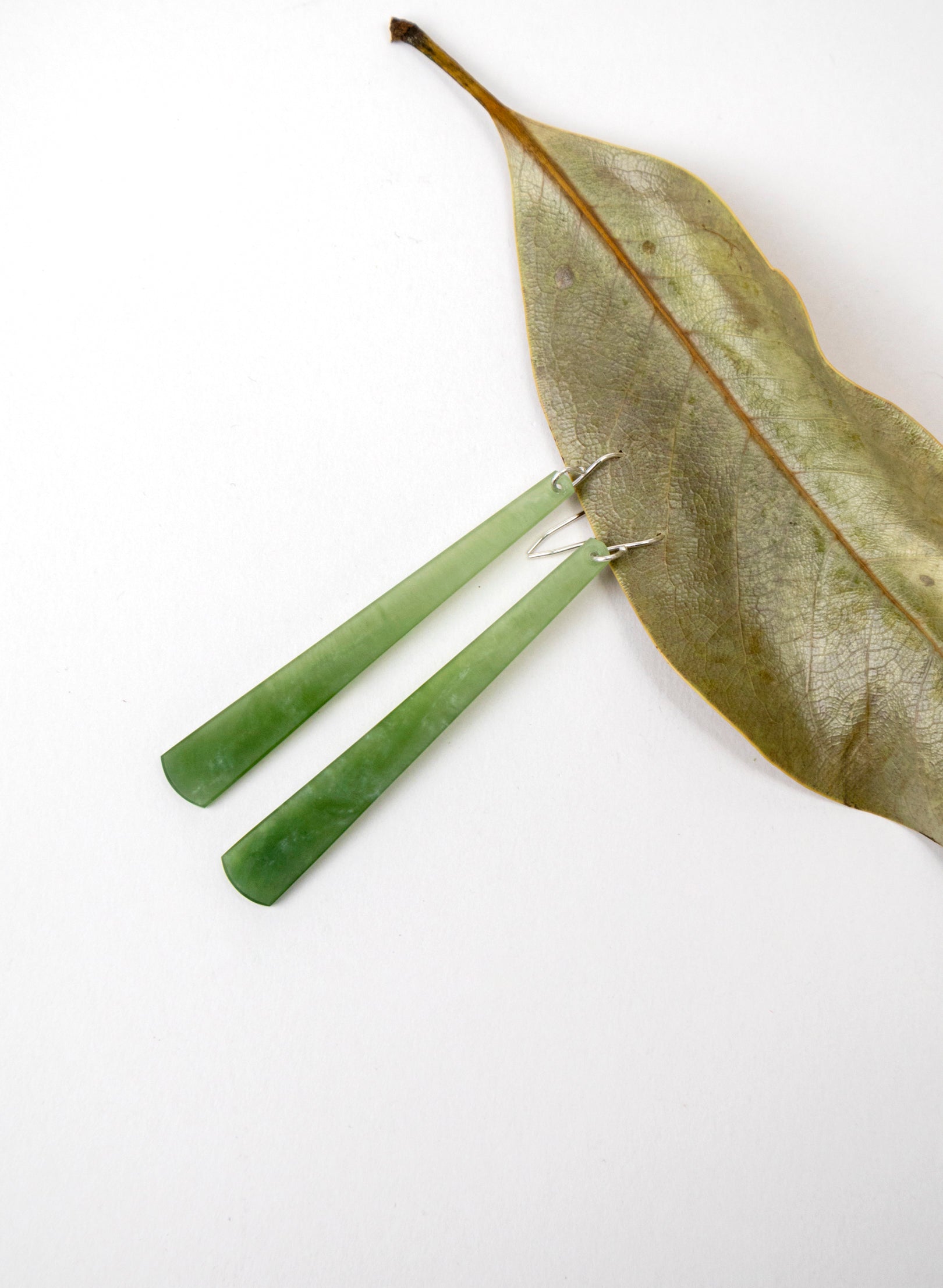 Inanga Pounamu Drop Earrings