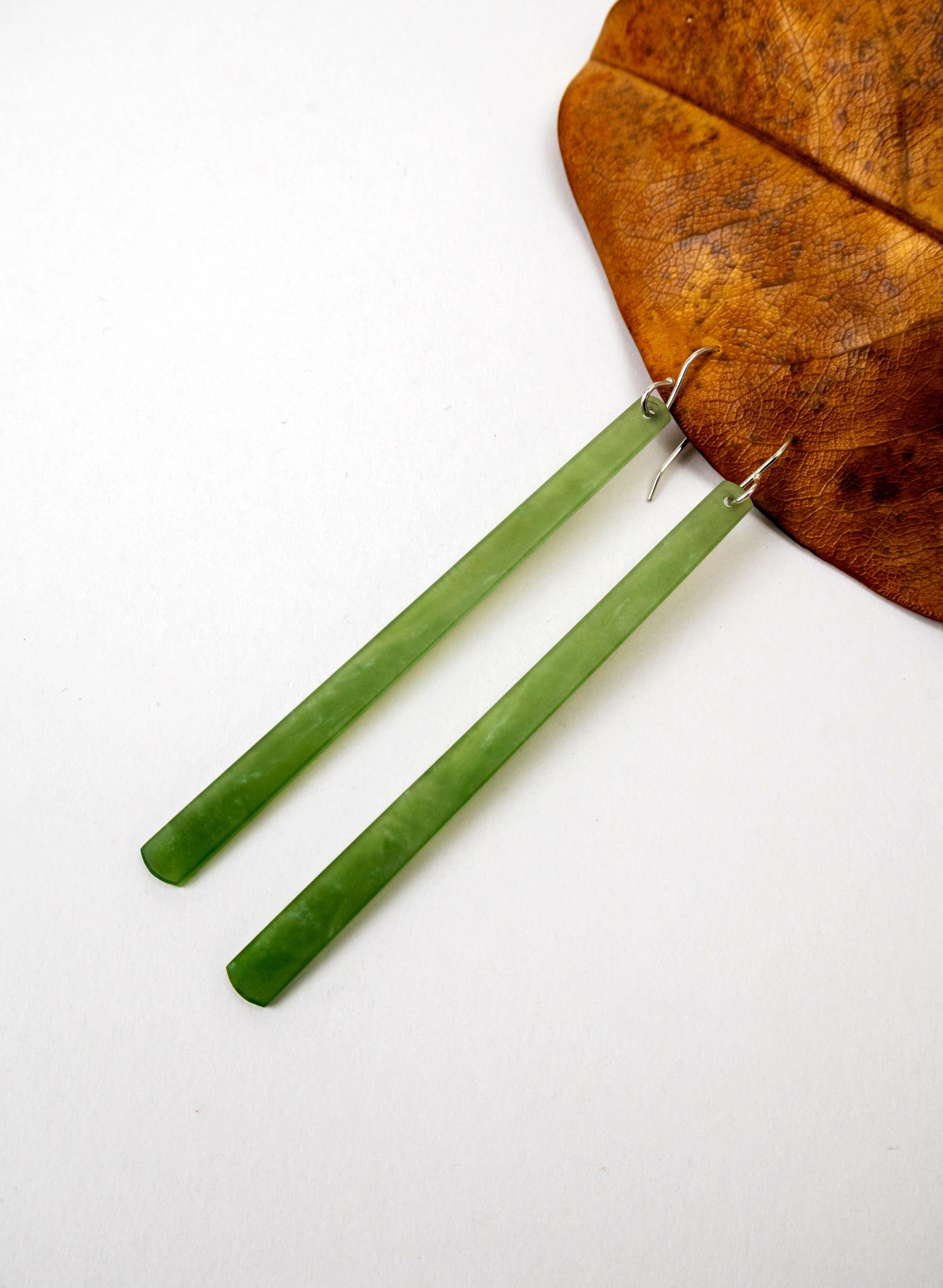 Inanga Pounamu Drop Earrings