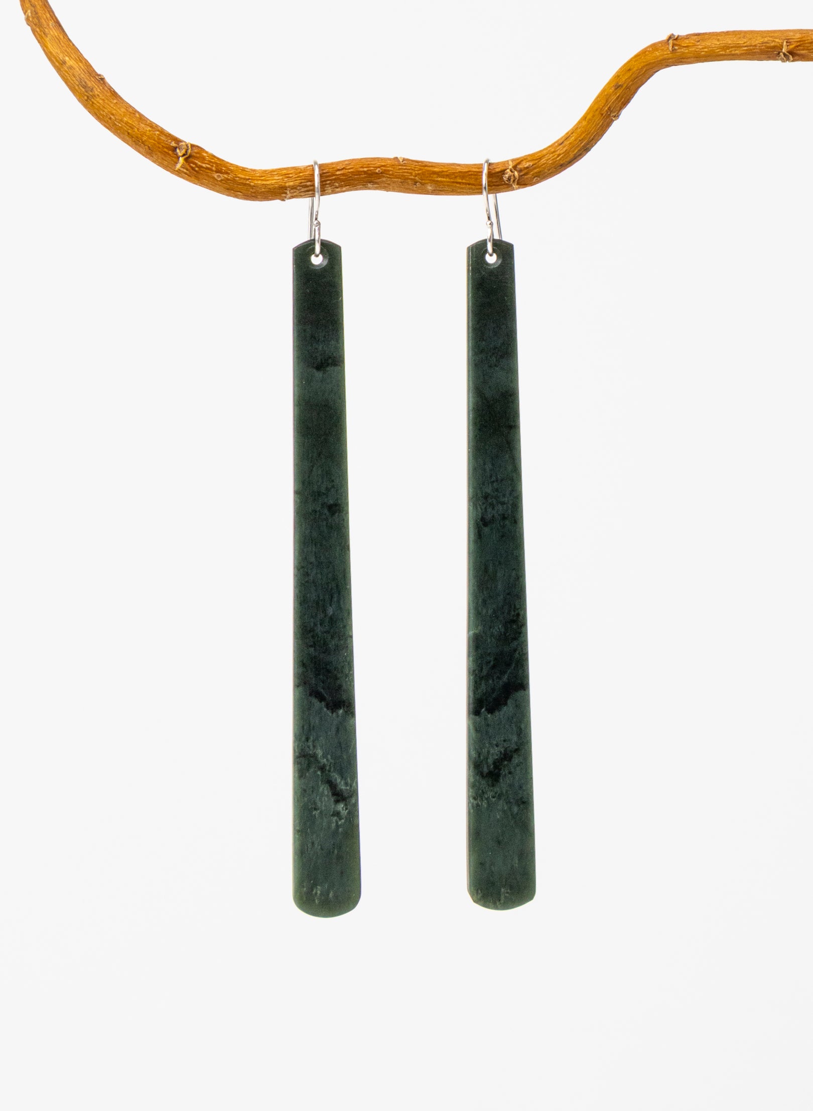 Kawakawa Pounamu Drop Earrings