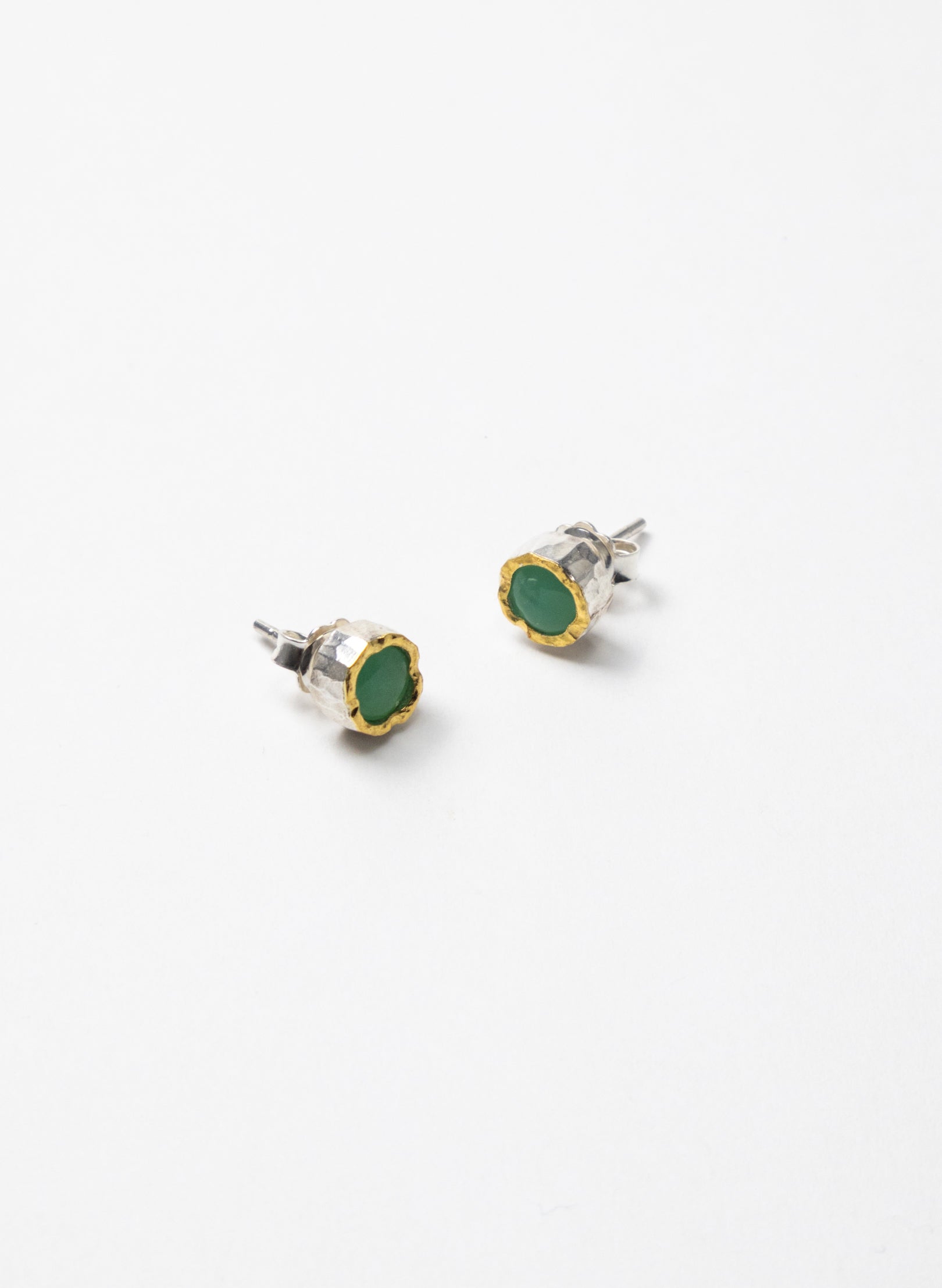 Chrysoprase Stud Earrings