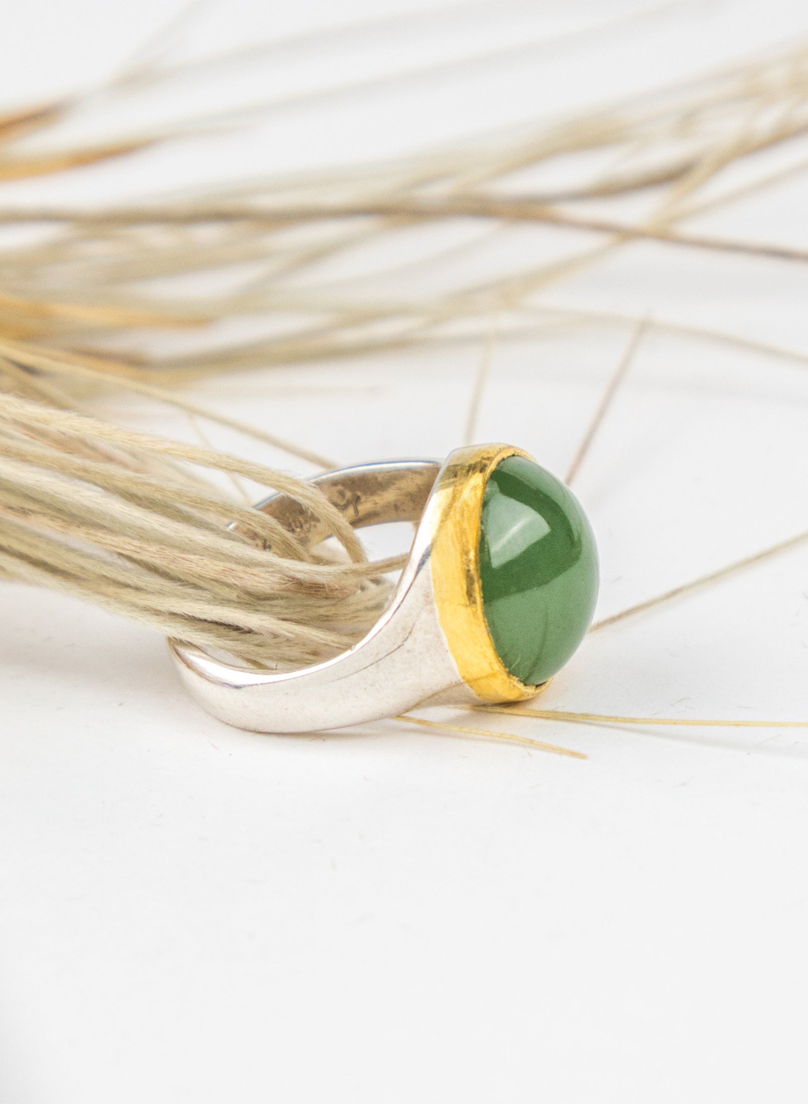 NZ Pounamu Round Ring