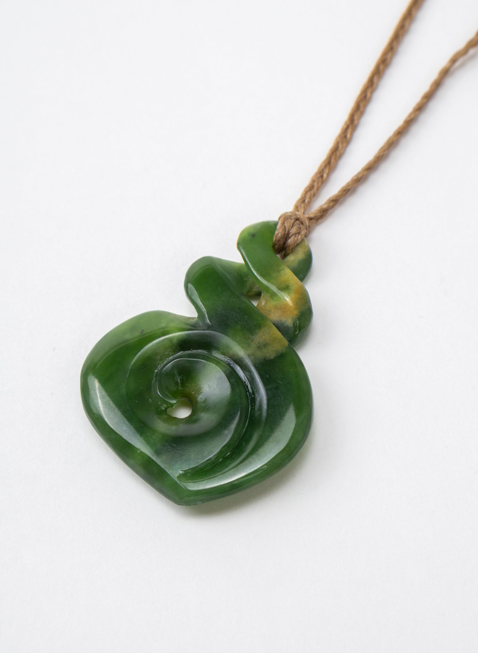 Twist Koru Flower Pounamu