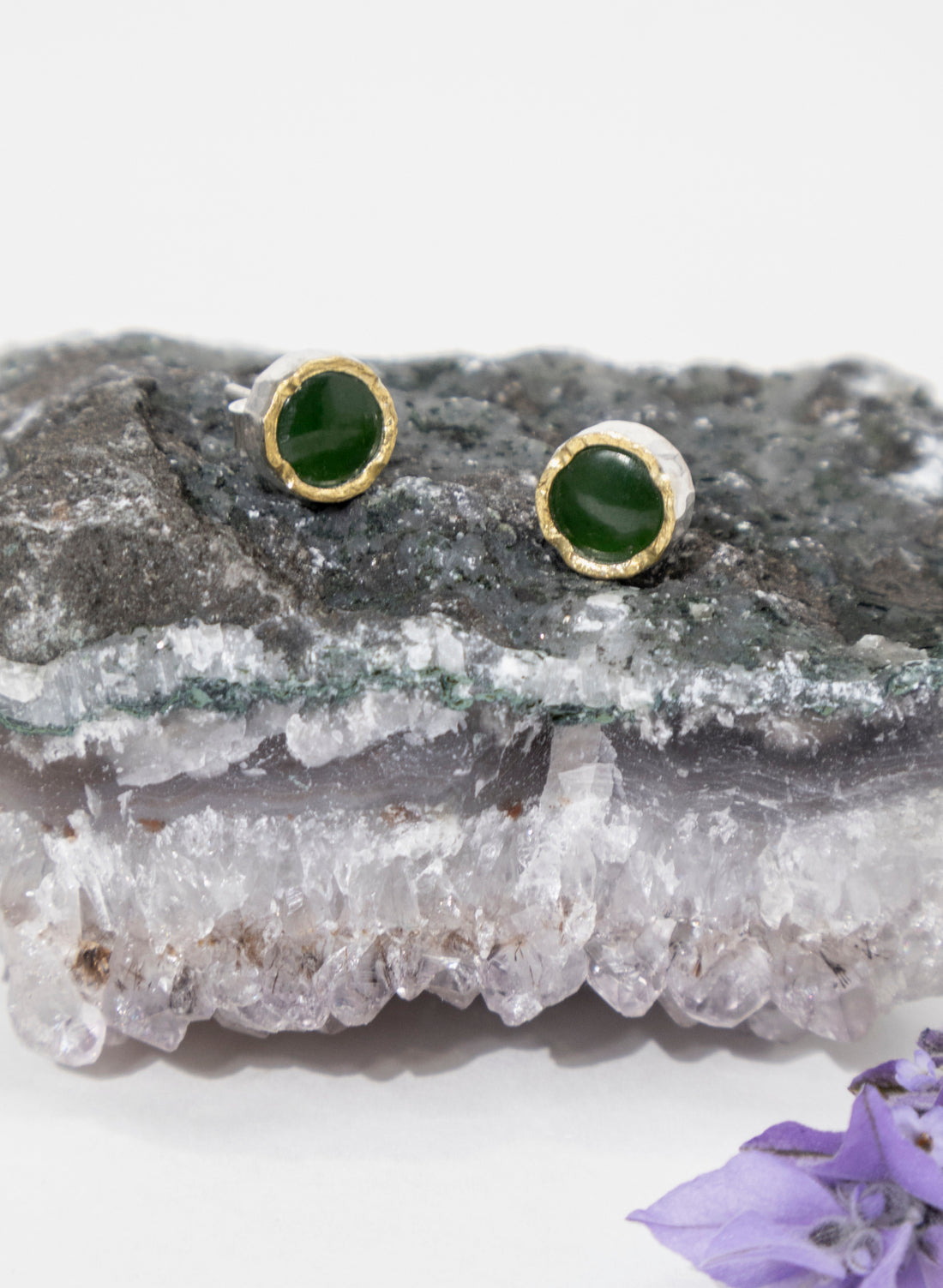 Pounamu Stud Earrings