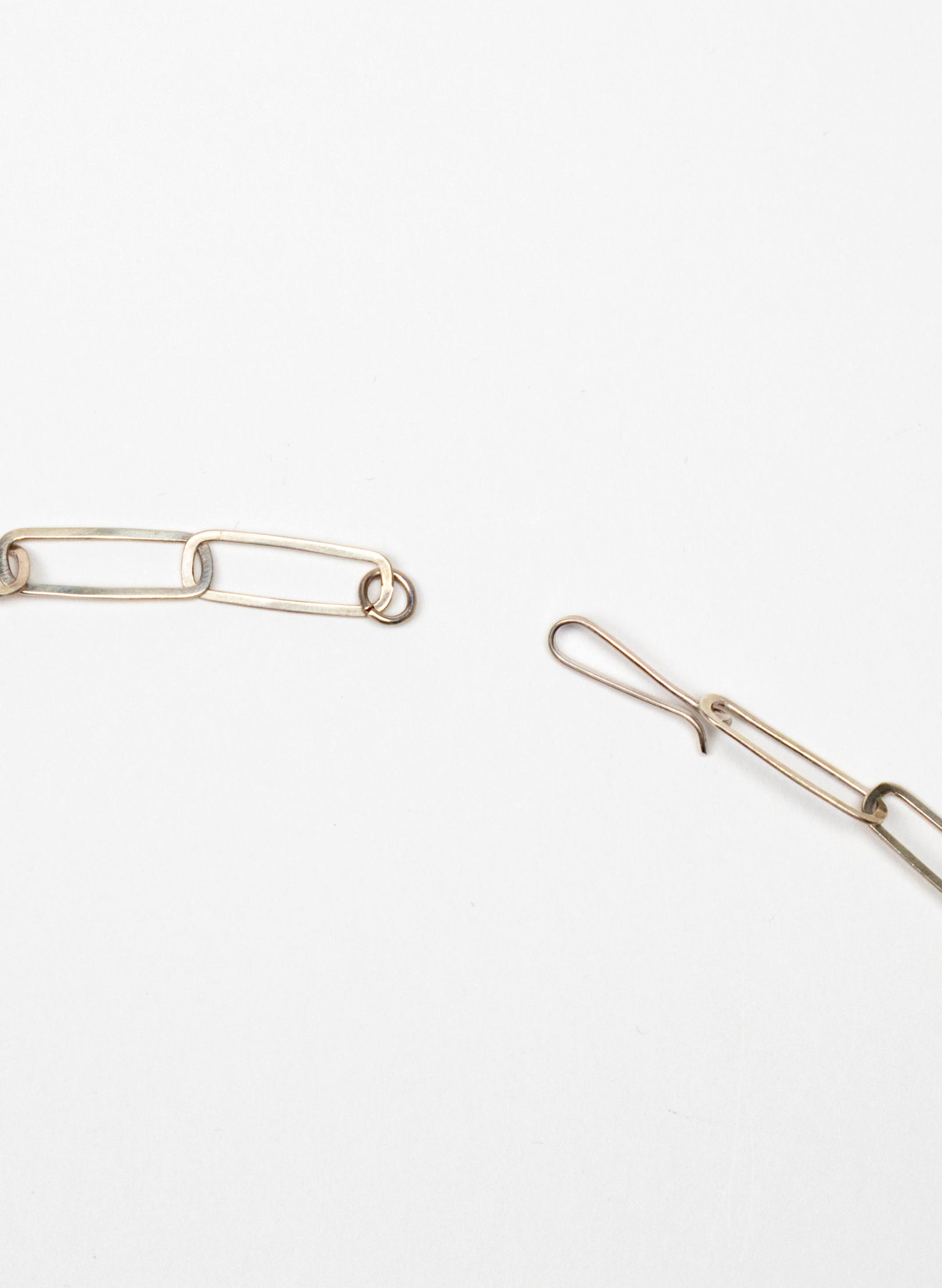 Rectangle Flattened Link Necklace