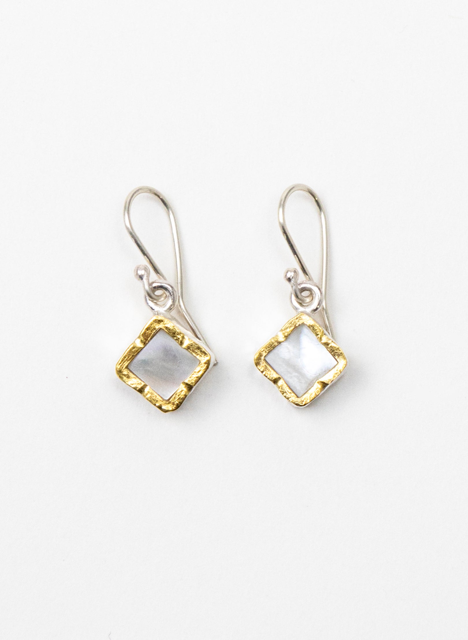 Square Mother of Pearl Earrings